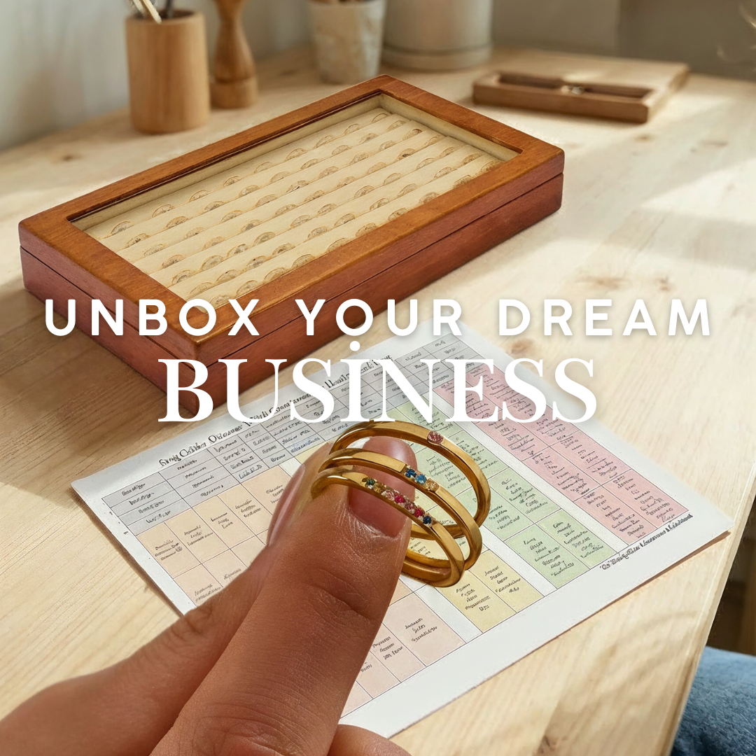 Gemstone Stacking Rings - 84pcs SET for Retailers - Sterling Silver Minimalist Ring with Natural Stone - Dainty Gold-Plated Sterling Silver Rings with High Quality Wooden Box