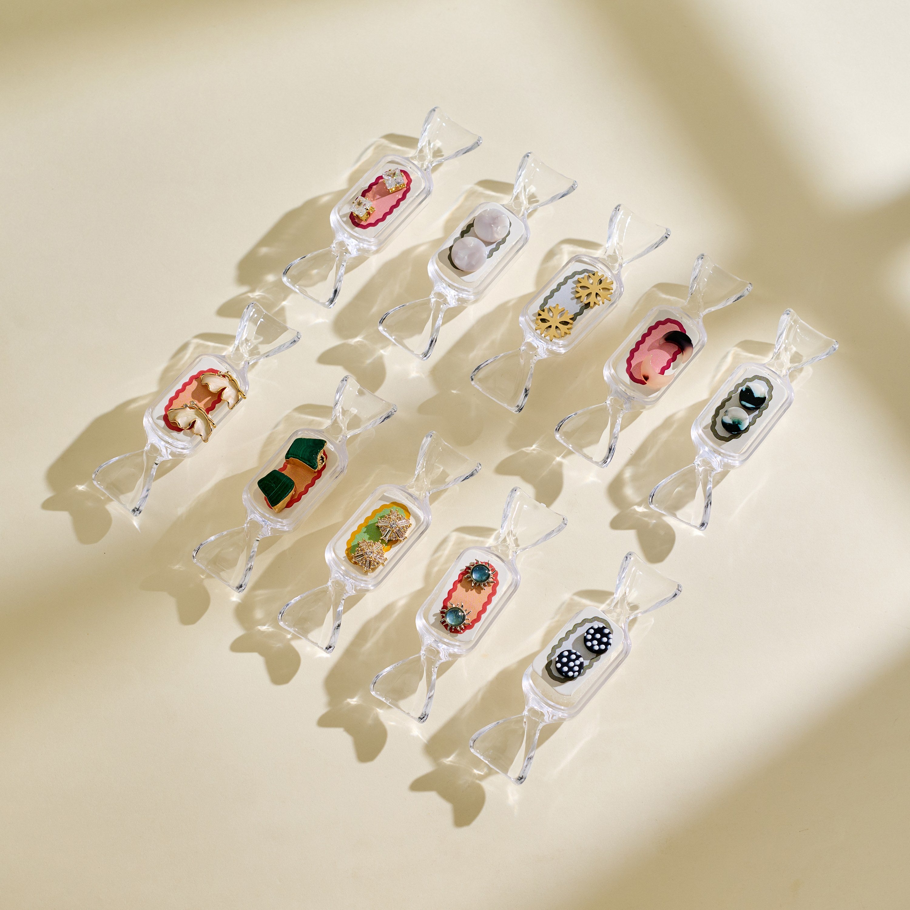 Candy Flavored Mystery Earrings: Surprise in a Candy Box! 10pairs in 1 bag
