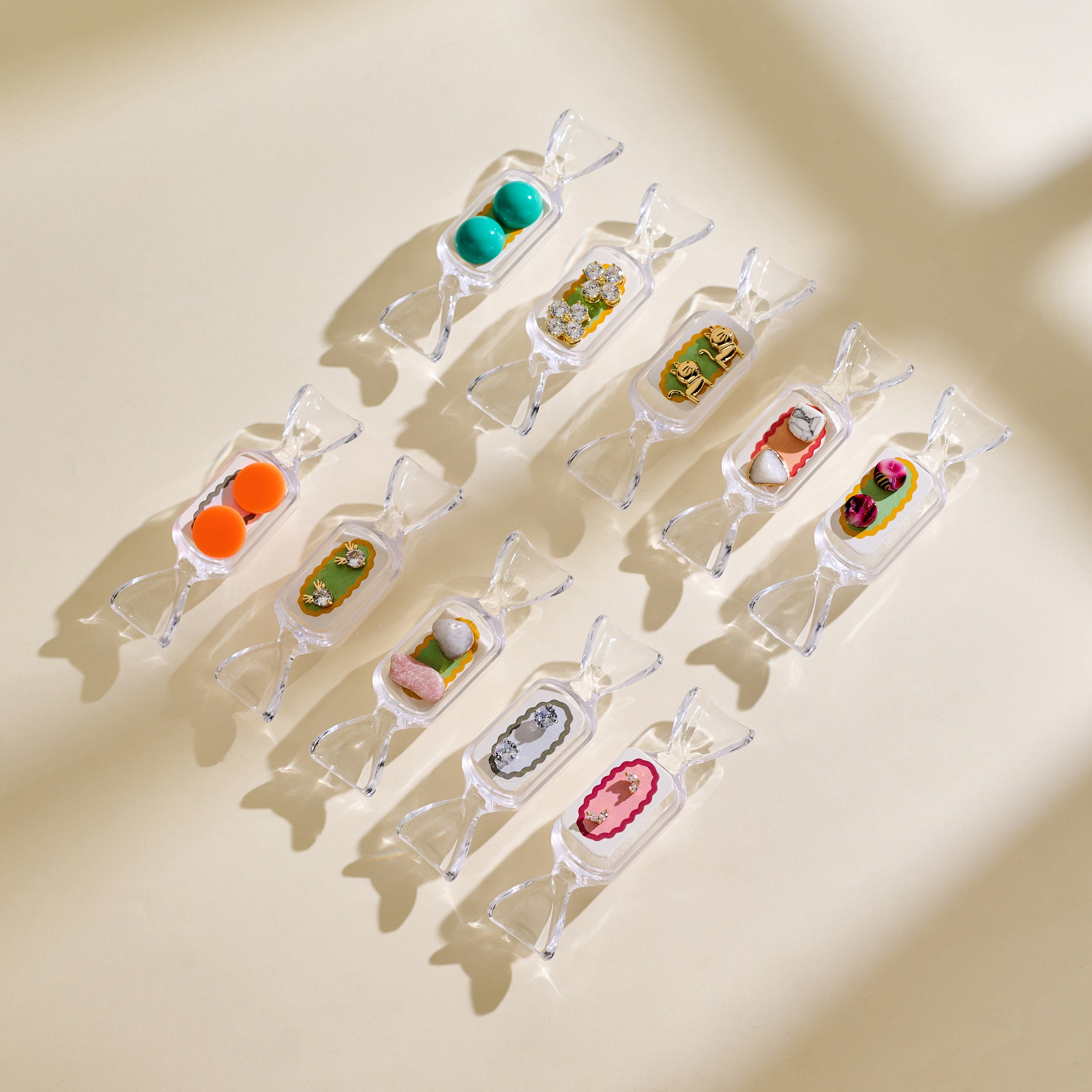 Candy Flavored Mystery Earrings: Surprise in a Candy Box! 10pairs in 1 bag