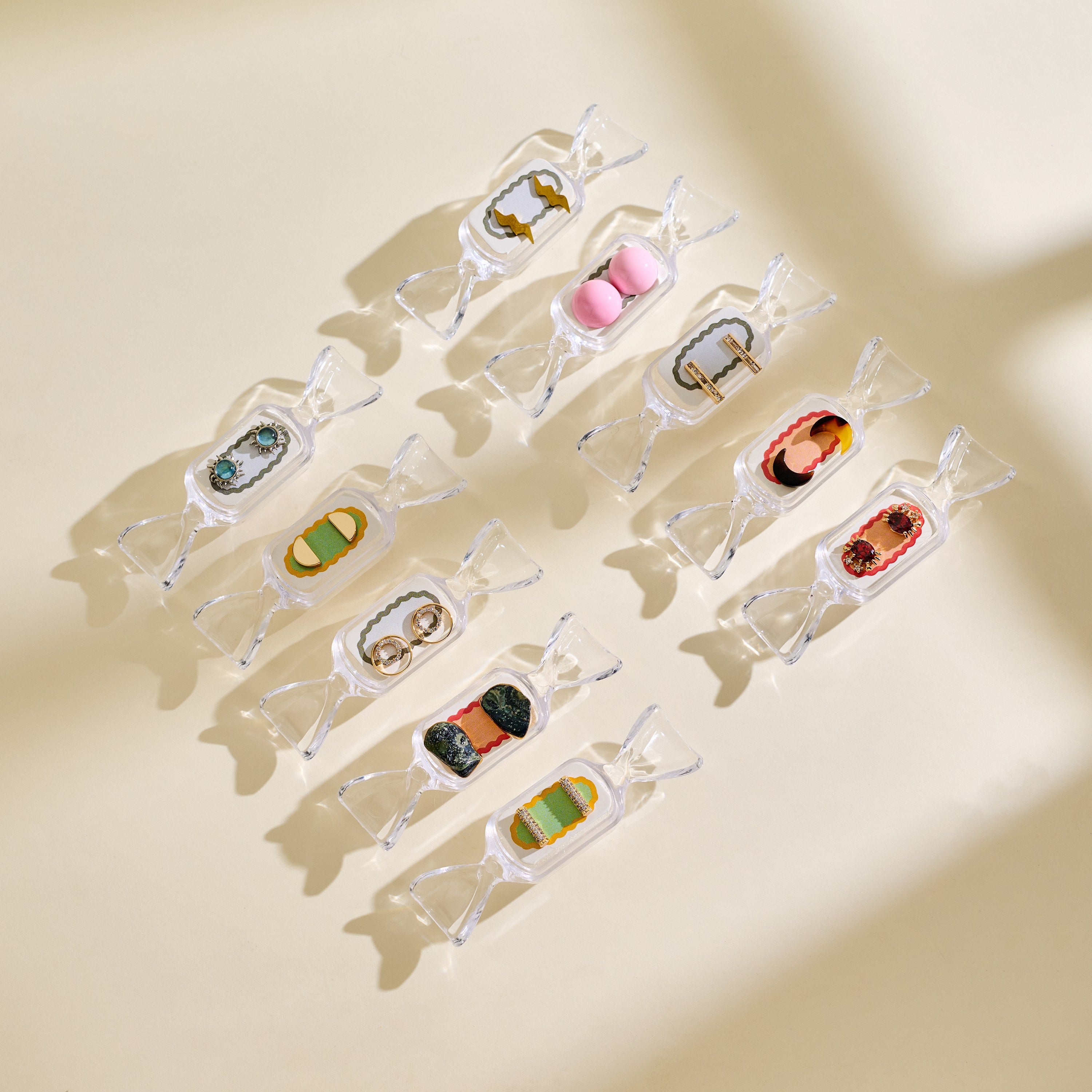 Candy Flavored Mystery Earrings: Surprise in a Candy Box! 10pairs in 1 bag