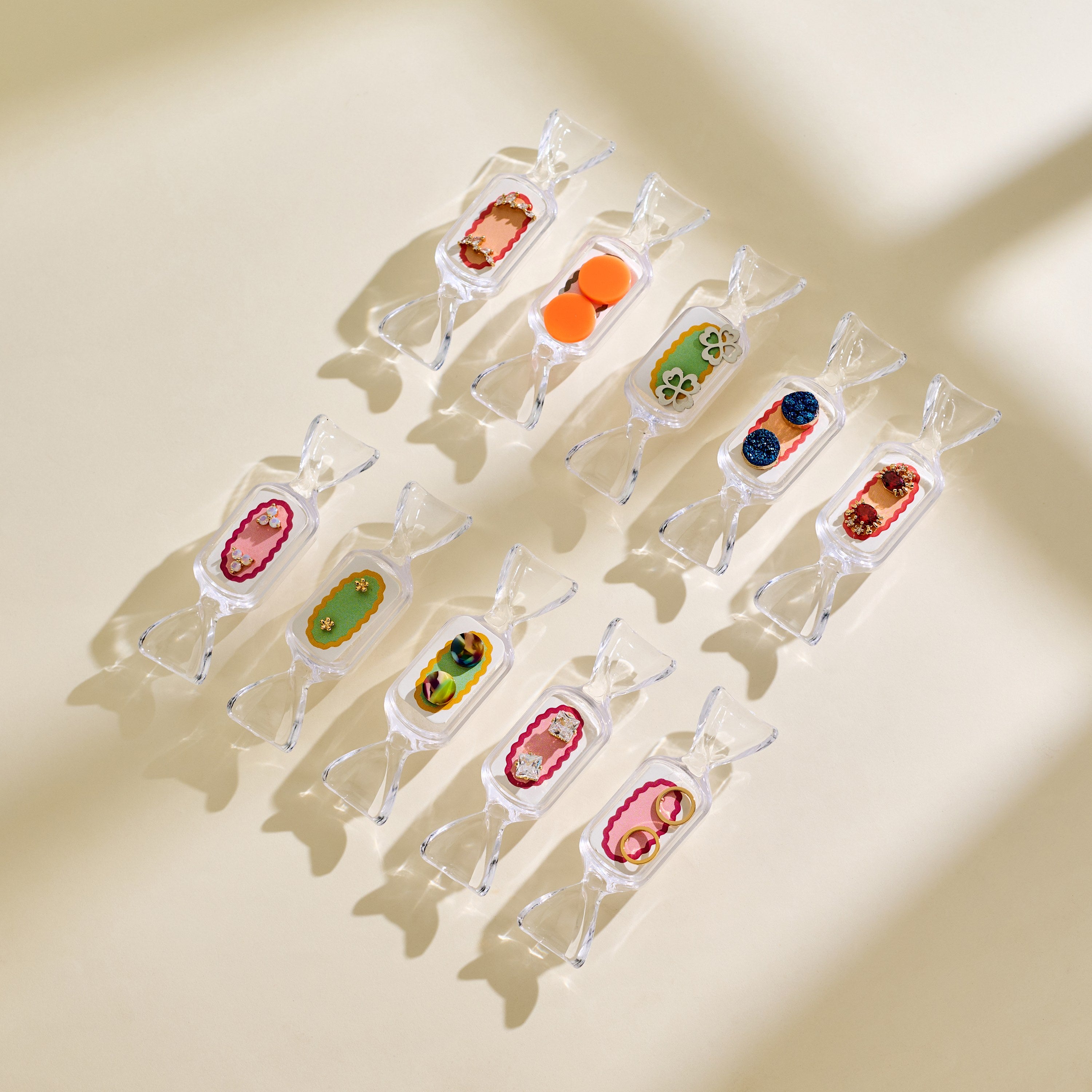 Candy Flavored Mystery Earrings: Surprise in a Candy Box! 10pairs in 1 bag