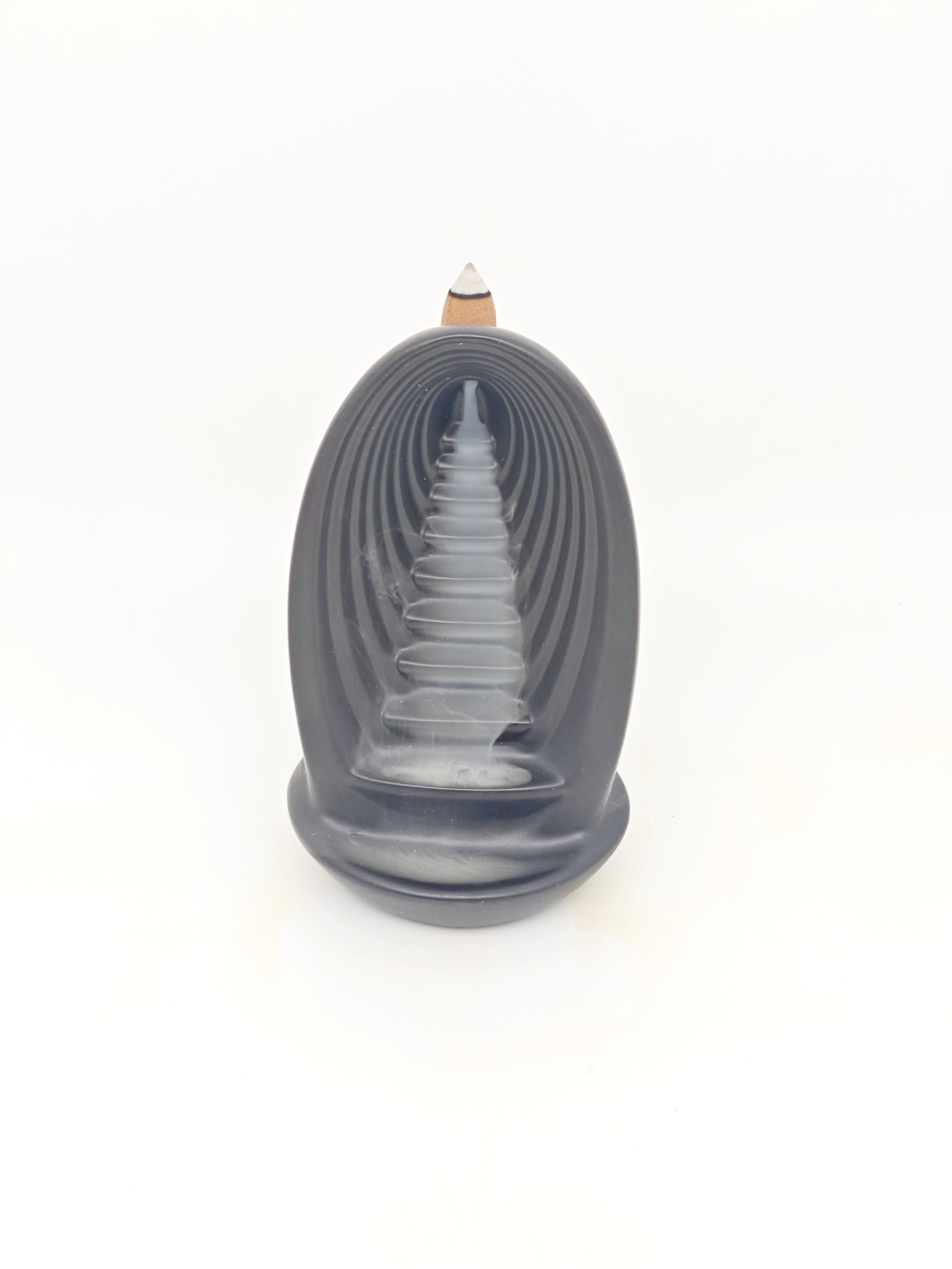 Ceramic Reflux Incense Burner - Decorative Incense Burner Biblo - Ladder Climbing steps Geometry Vertical Tier 17cm BIB-22 - DOMEDBAZAAR