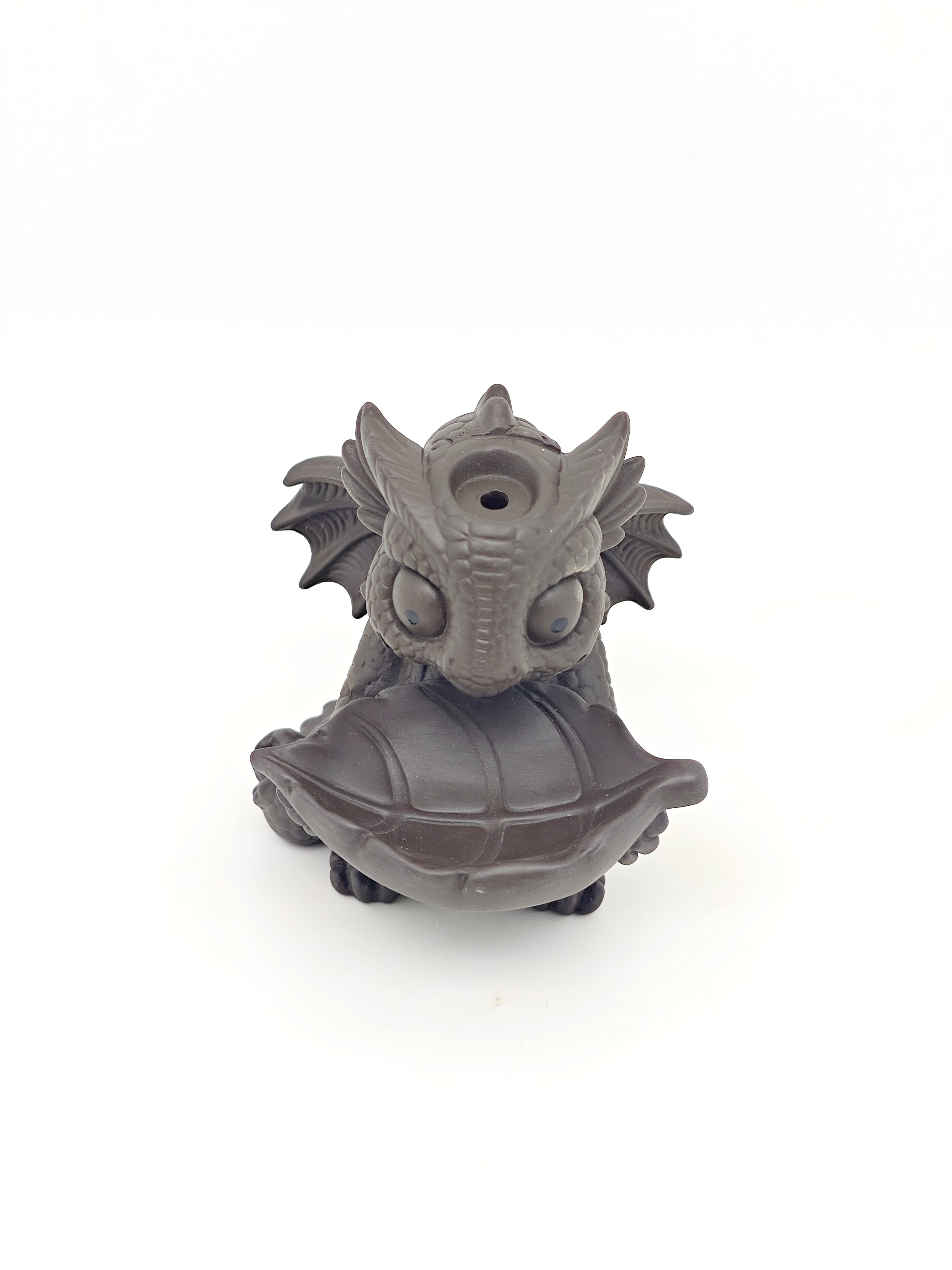 Ceramic Reflux Incense Burner - Decorative Incense Burner Biblo - Baby Dragon Cute Mythical Creature Burner 11cm BIB-30 - DOMEDBAZAAR