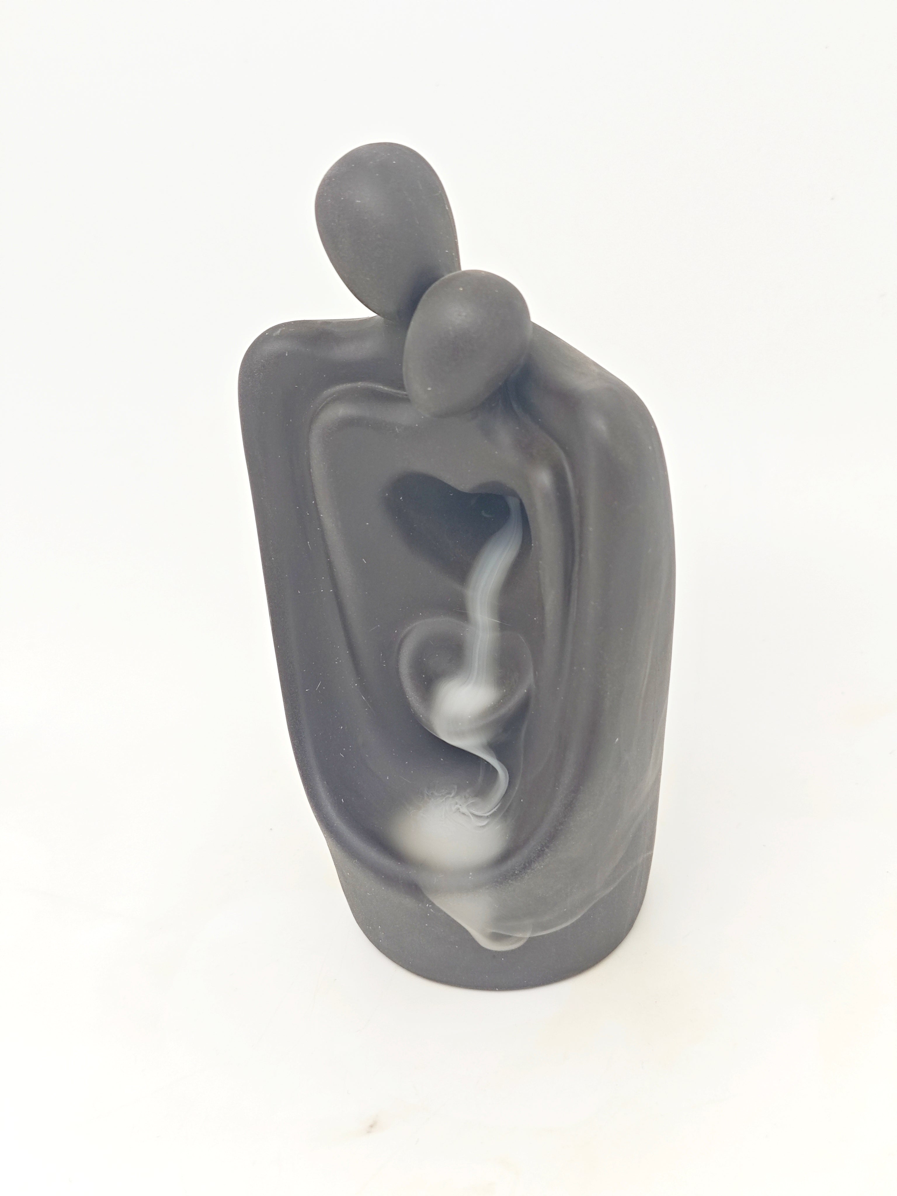 Ceramic Reflux Incense Burner - Decorative Incense Burner Biblo - Embracing with Heart Romance Burner 17cm BIB-32 - DOMEDBAZAAR