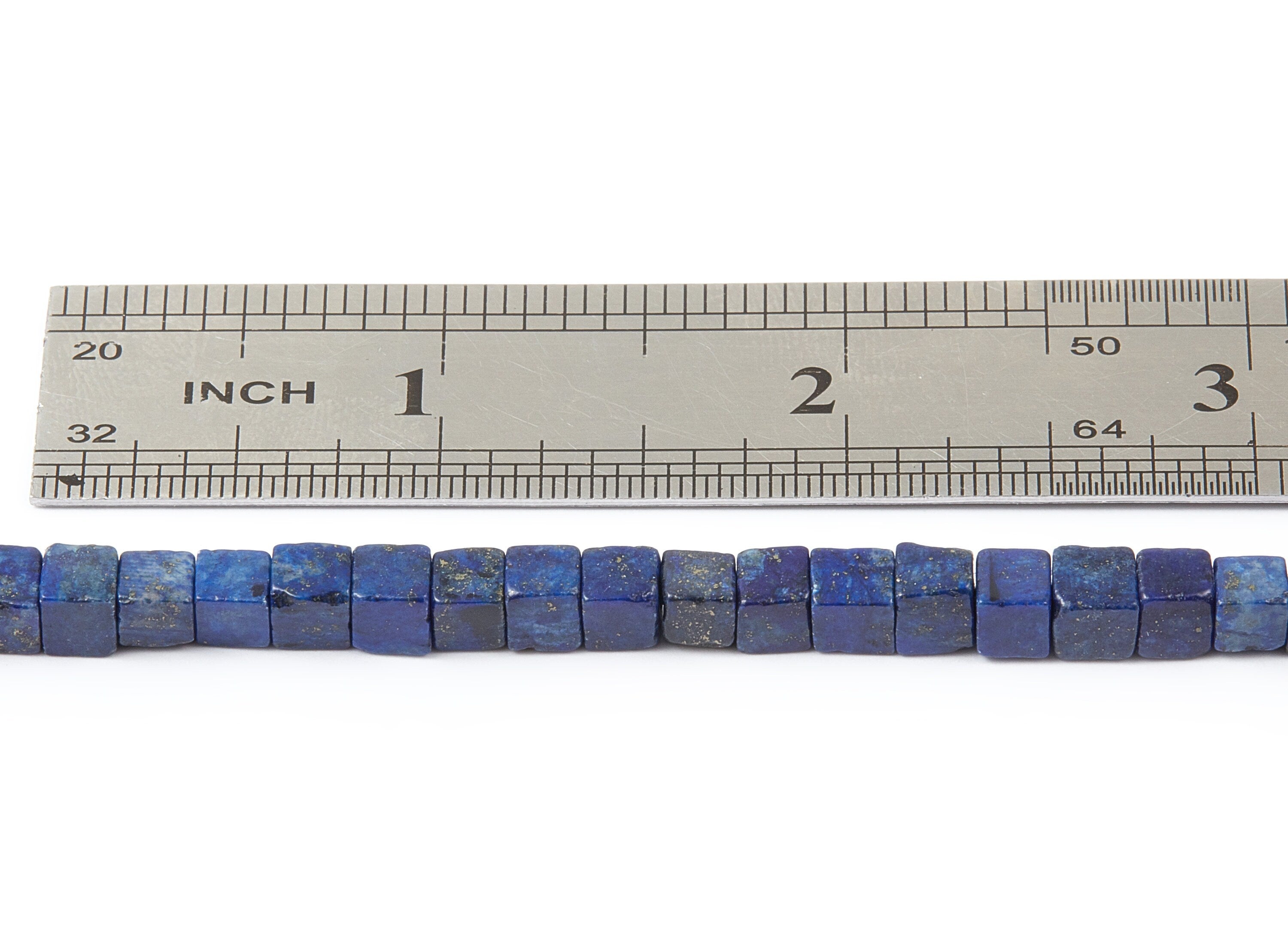 Cube Gemstone Beads - Lapis Lazuli Beads - 15.7"/82PCS/ 1 Strand - 4.5x4.5mm - Natural Stone Beads - NS1001A - DOMEDBAZAAR