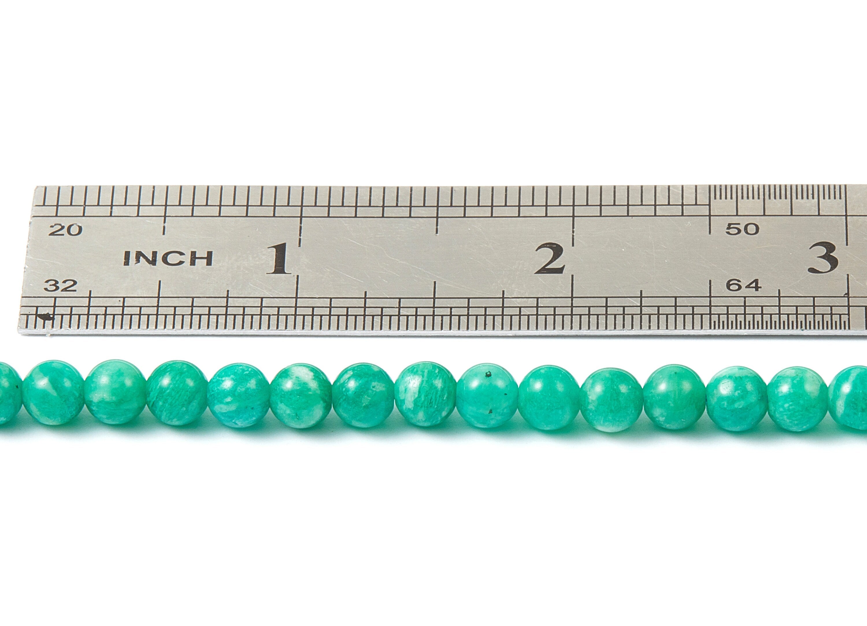 Round Gemstone Beads - Green Russia Amazonite Beads - 15.4" / 70pcs / 1 strand - 5.96x5.96mm - Gemstone Beads - NS1012E - DOMEDBAZAAR