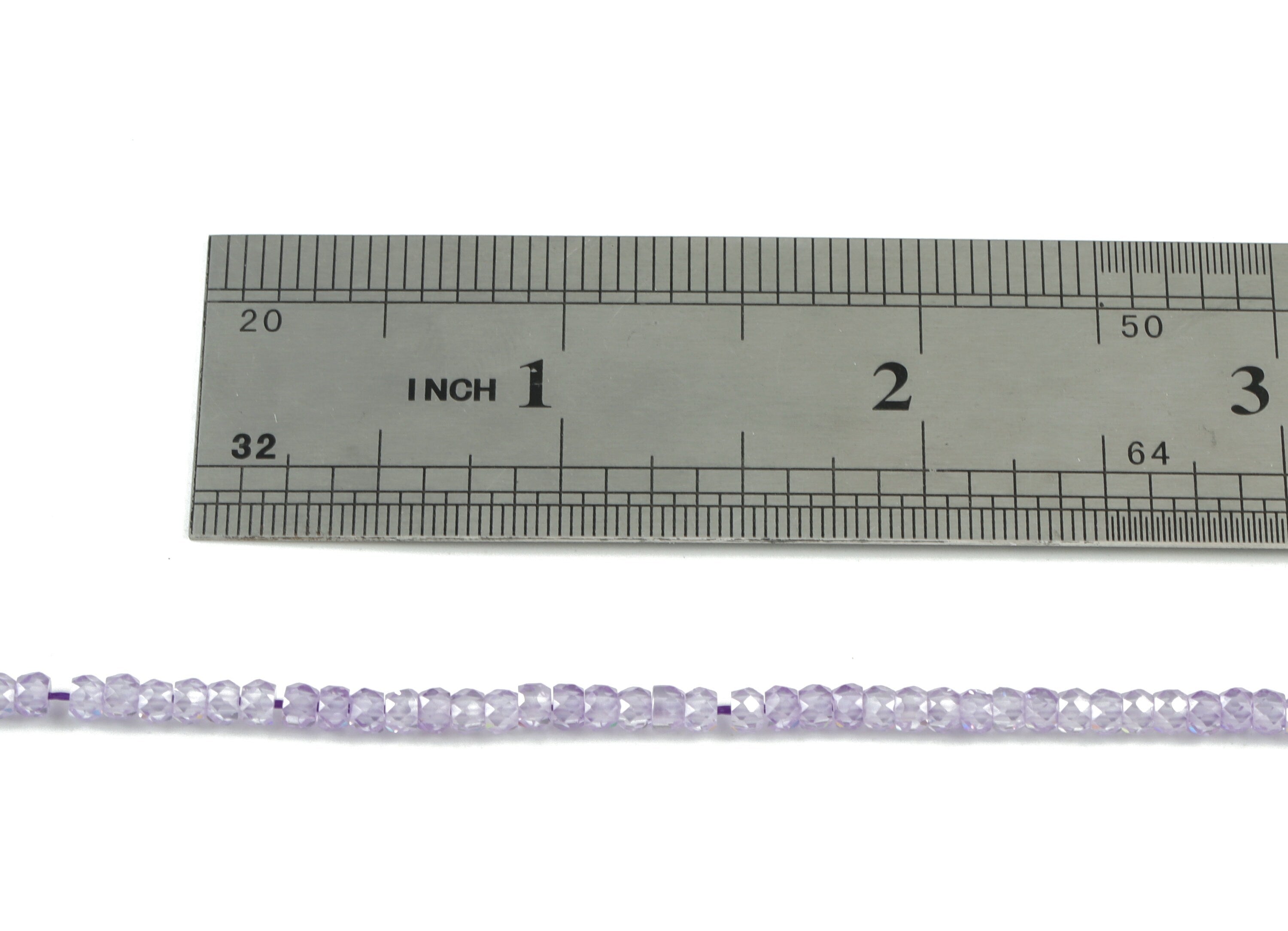 Purple Zircon Rondelle Beads 3mm - 15.5 Inch - Purple Faceted Zircon Round Beads - Gemstone Beads - NS1147M - DOMEDBAZAAR
