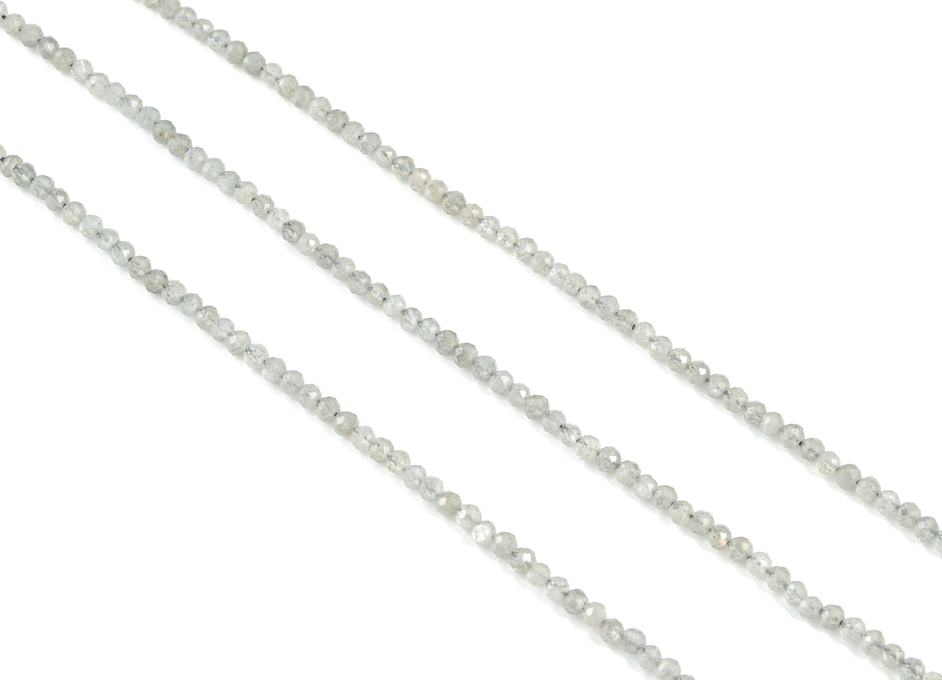 Labradorite Round Beads 3mm - 15.5 inch - Faceted Round Gemstone Beads - Natural Stone Beads - 3x3mm - NS1254 - DOMEDBAZAAR