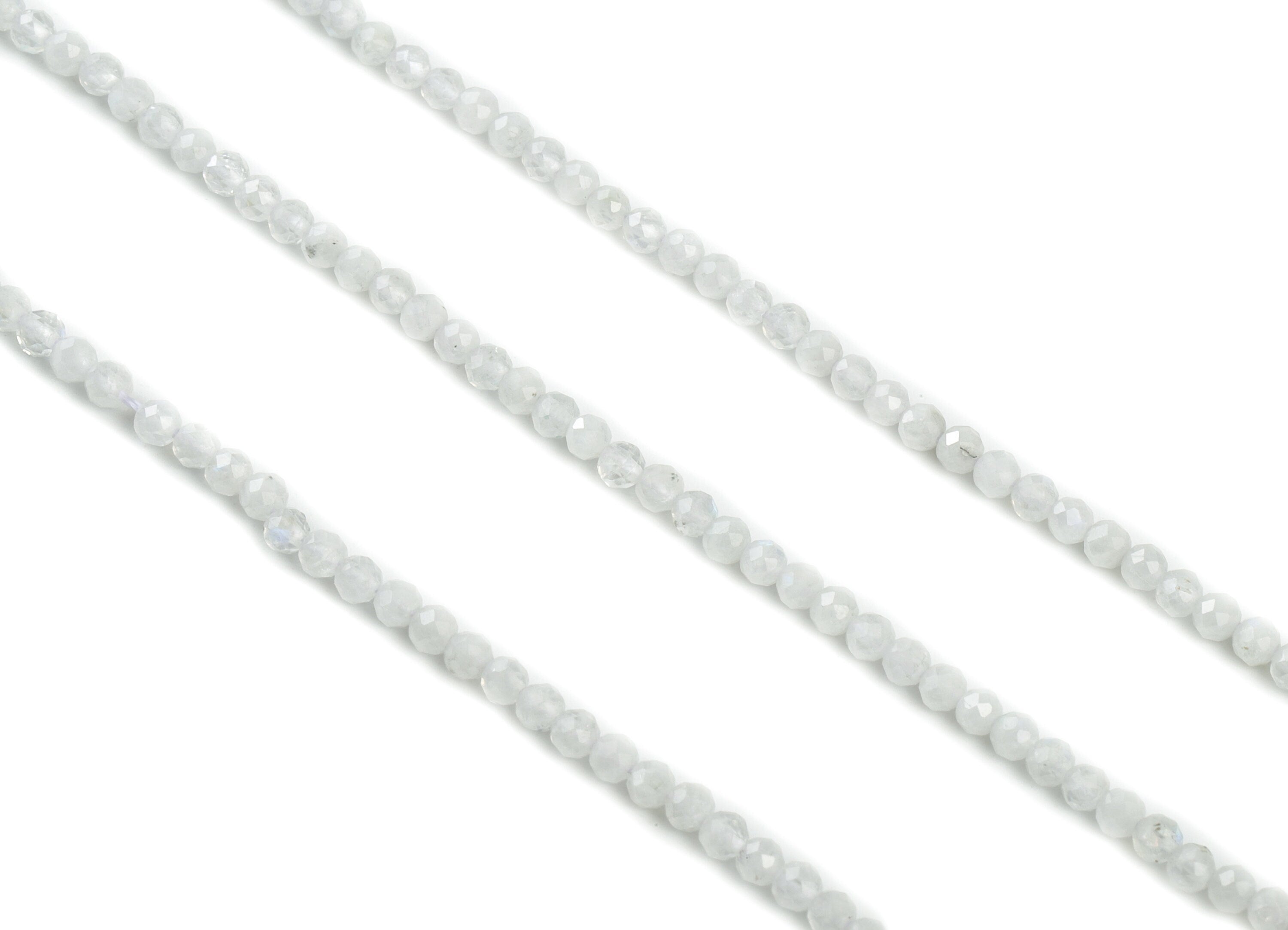 Blue Moon Round Beads 3mm - 15.5 inch - Faceted Round Gemstone Beads - Natural Stone Beads - 3x3mm - NS1236 - DOMEDBAZAAR