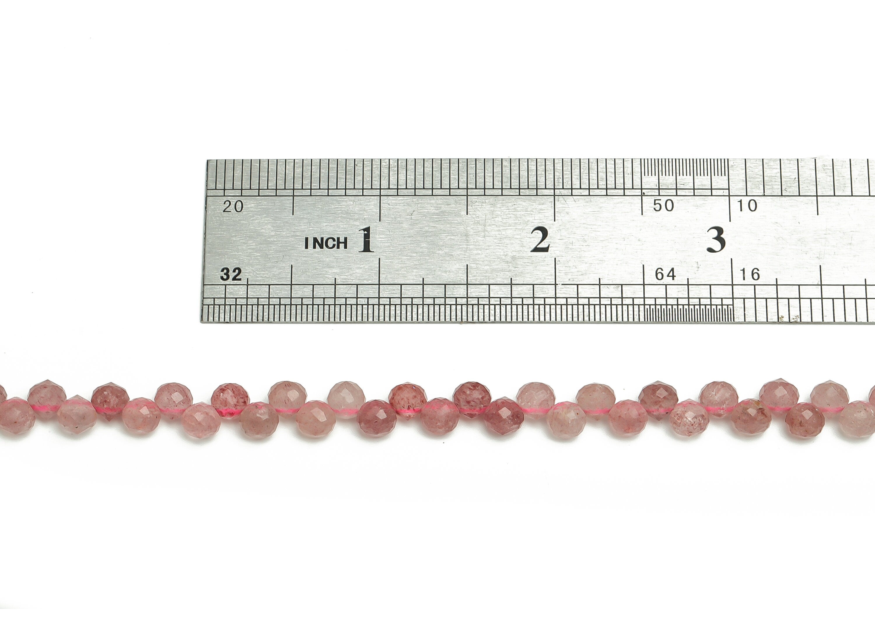 Strawberry Drop Beads 5.5mm - 15.5inch - Faceted Drop Gemstone Bead - Strawberry Bead - Natural Stone Beads -5.5x5.4mm- NS1392C - DOMEDBAZAAR
