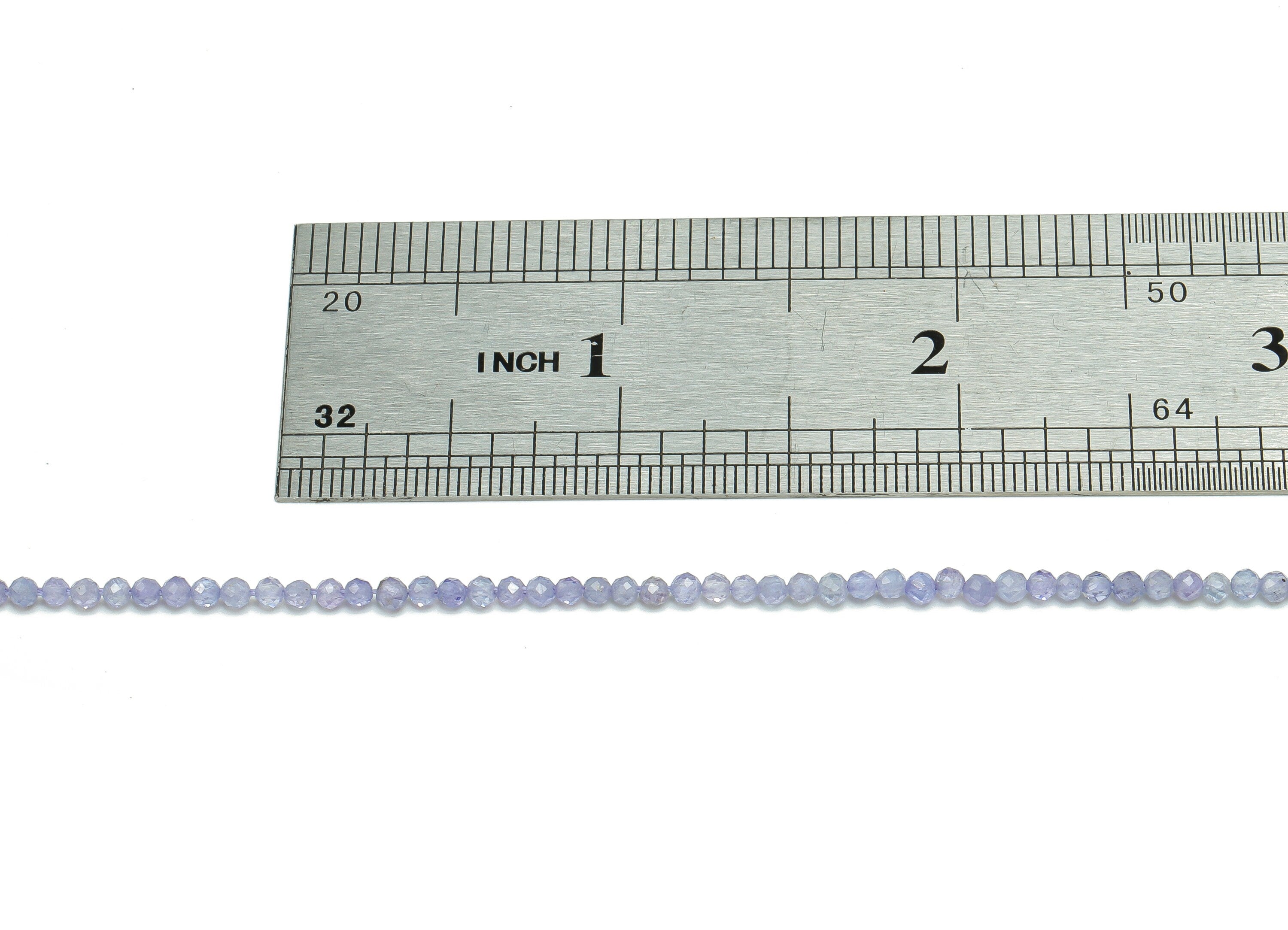 Tanzanite Round Beads 2mm - 15.5 inch - Faceted Round Gemstone Beads - Natural Stone Beads - 2x2mm - NS1526 - DOMEDBAZAAR