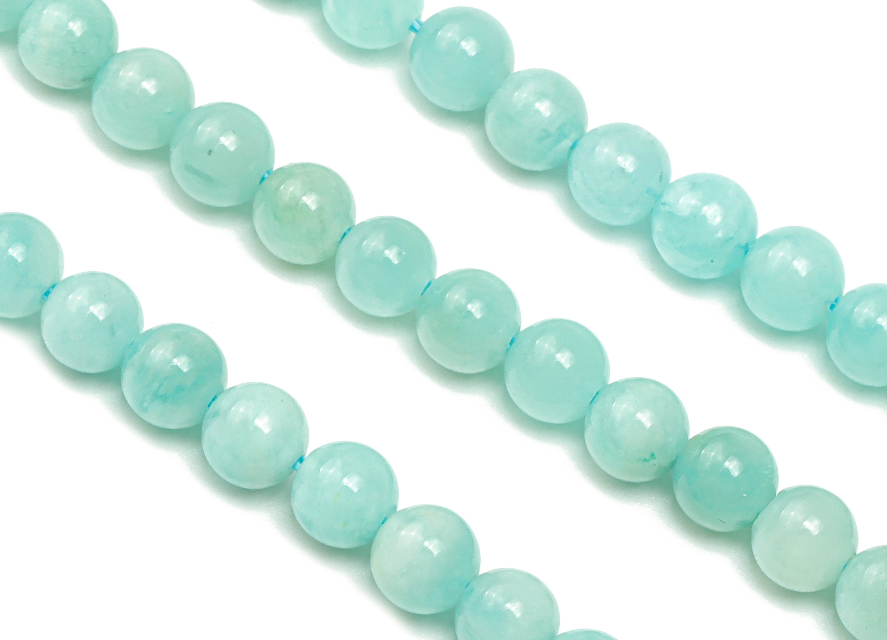 Amazonite Round Beads 4mm - 15.5 inch - Round Gemstone Beads - Natural Stone Beads - 4x4mm - NS1482 - DOMEDBAZAAR