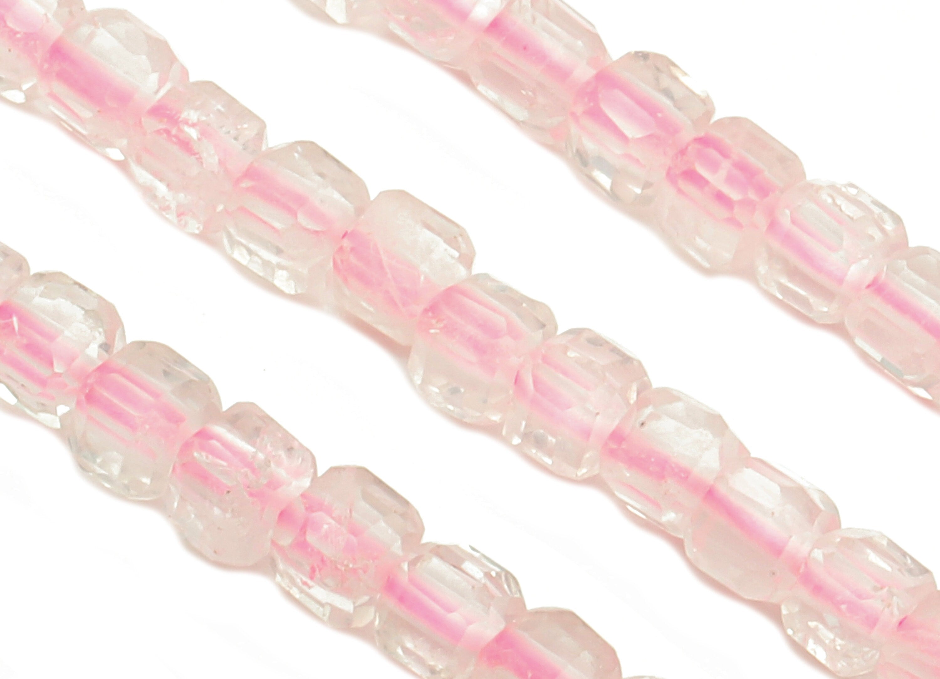 Faceted Cube Gemstone Beads - Madagascar Crystal Beads - 15.5" / 1 Strand - 2.4x2.4mm - Natural Stone Beads - NS1872 - DOMEDBAZAAR