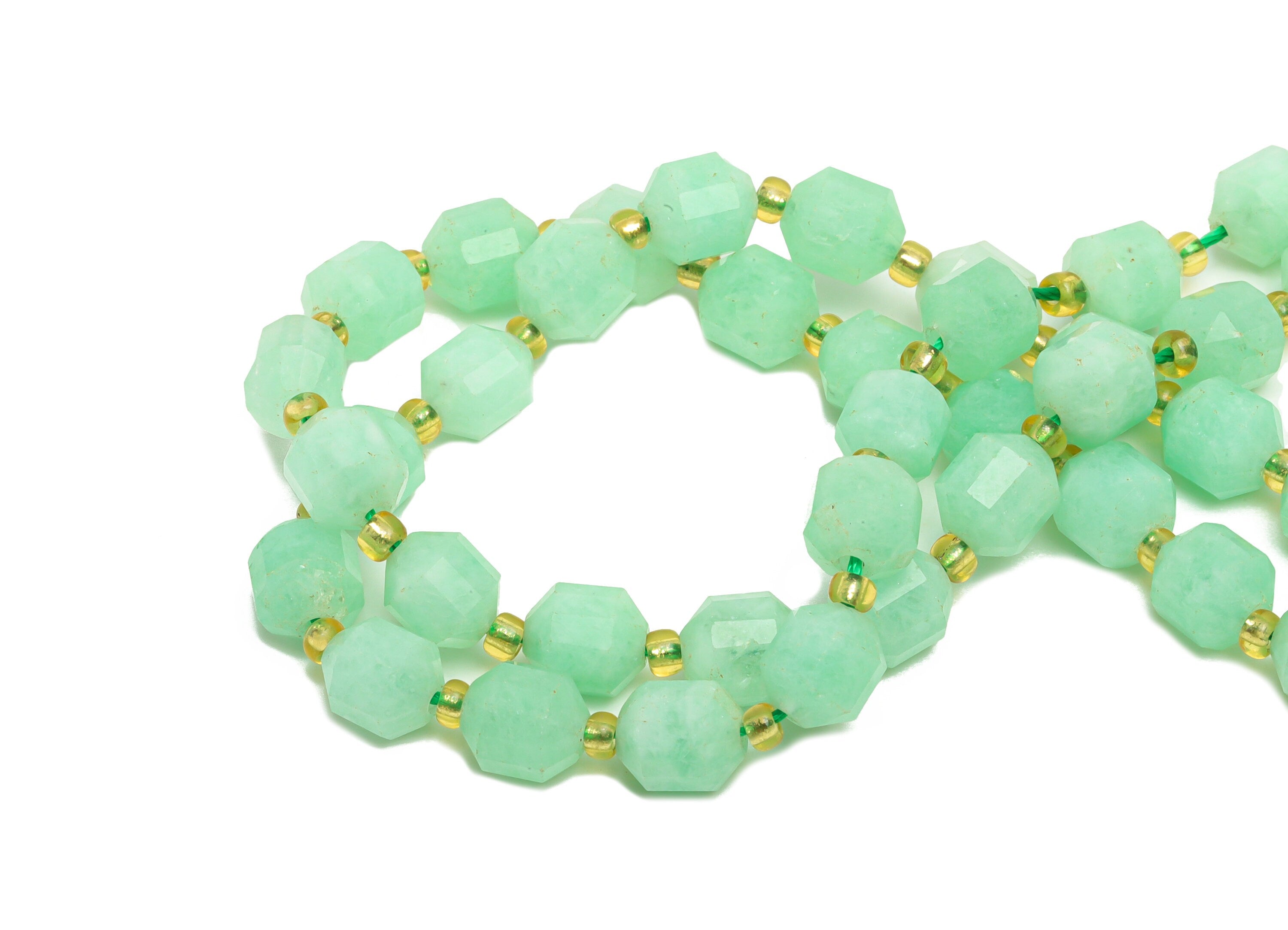 Green Quartz Oval Beads - 15.5 "/ Strand Faceted Oval Beads 7 mm -Gemstone Natural Stone Beads - Bicone Natural Stone Crystal - NS2088 - DOMEDBAZAAR