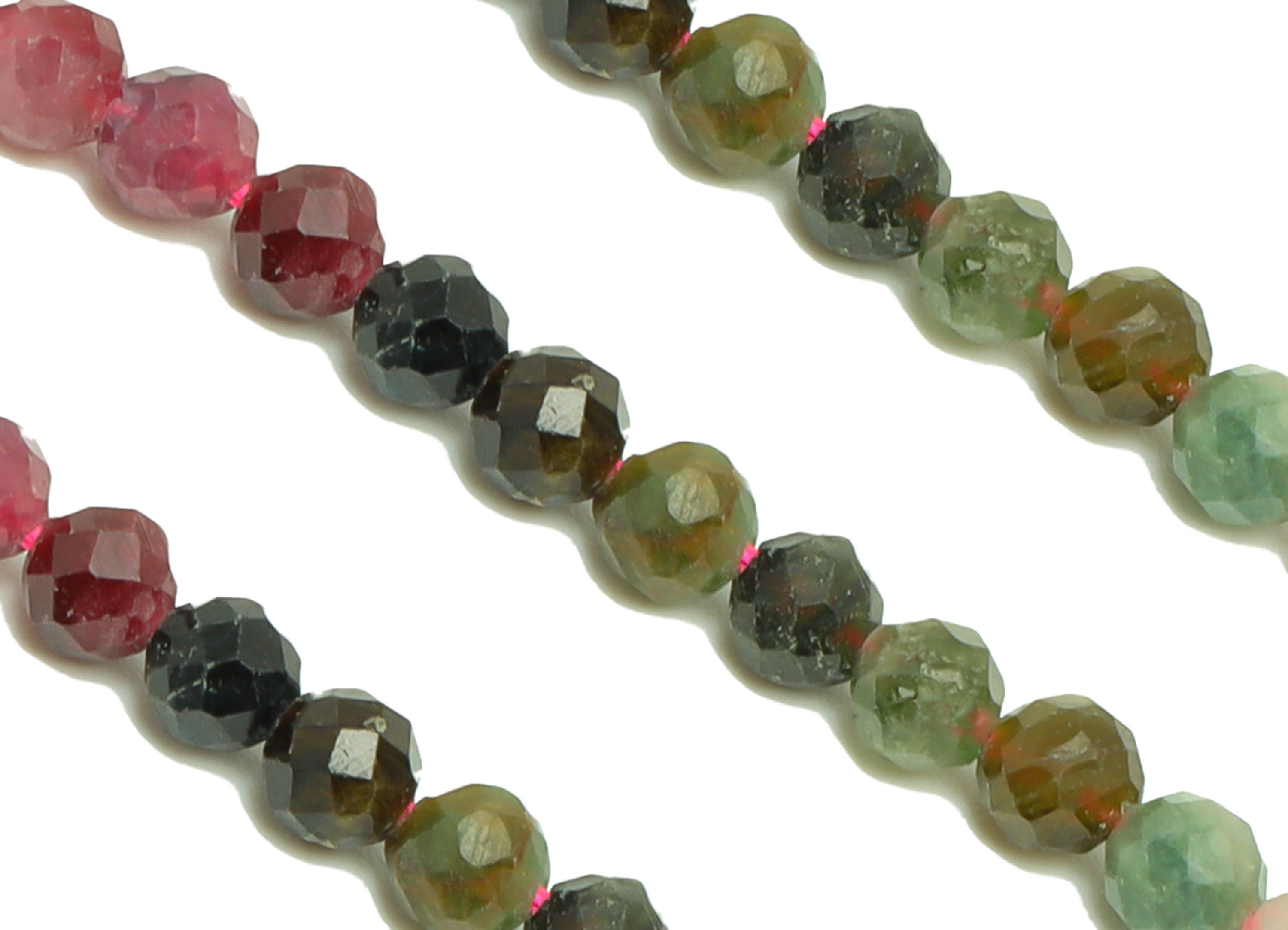 3.5mm Tourmaline Round Beads - Natural Stone Crystal - Gemstone Tourmaline Beads - 15.5 "/ Strand Faceted Round Beads - Stone Beads - NS2082 - DOMEDBAZAAR