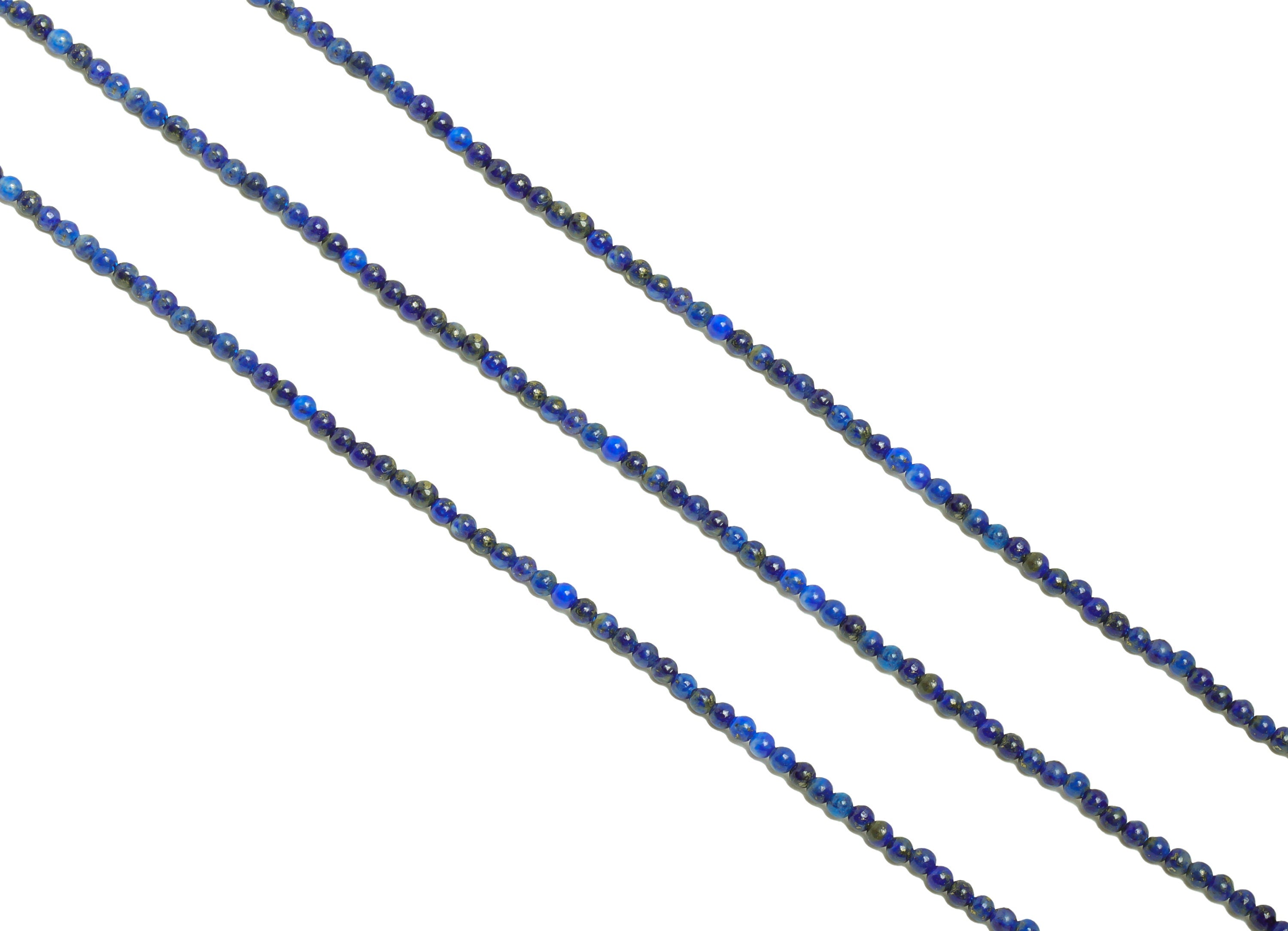 2mm Lapis lazuli Round Beads - Beads Crystal - Gemstone Lapis lazuli Beads - 15.5 "/ Strand Round Beads - Natural Crystal Bead- NS2047 - DOMEDBAZAAR