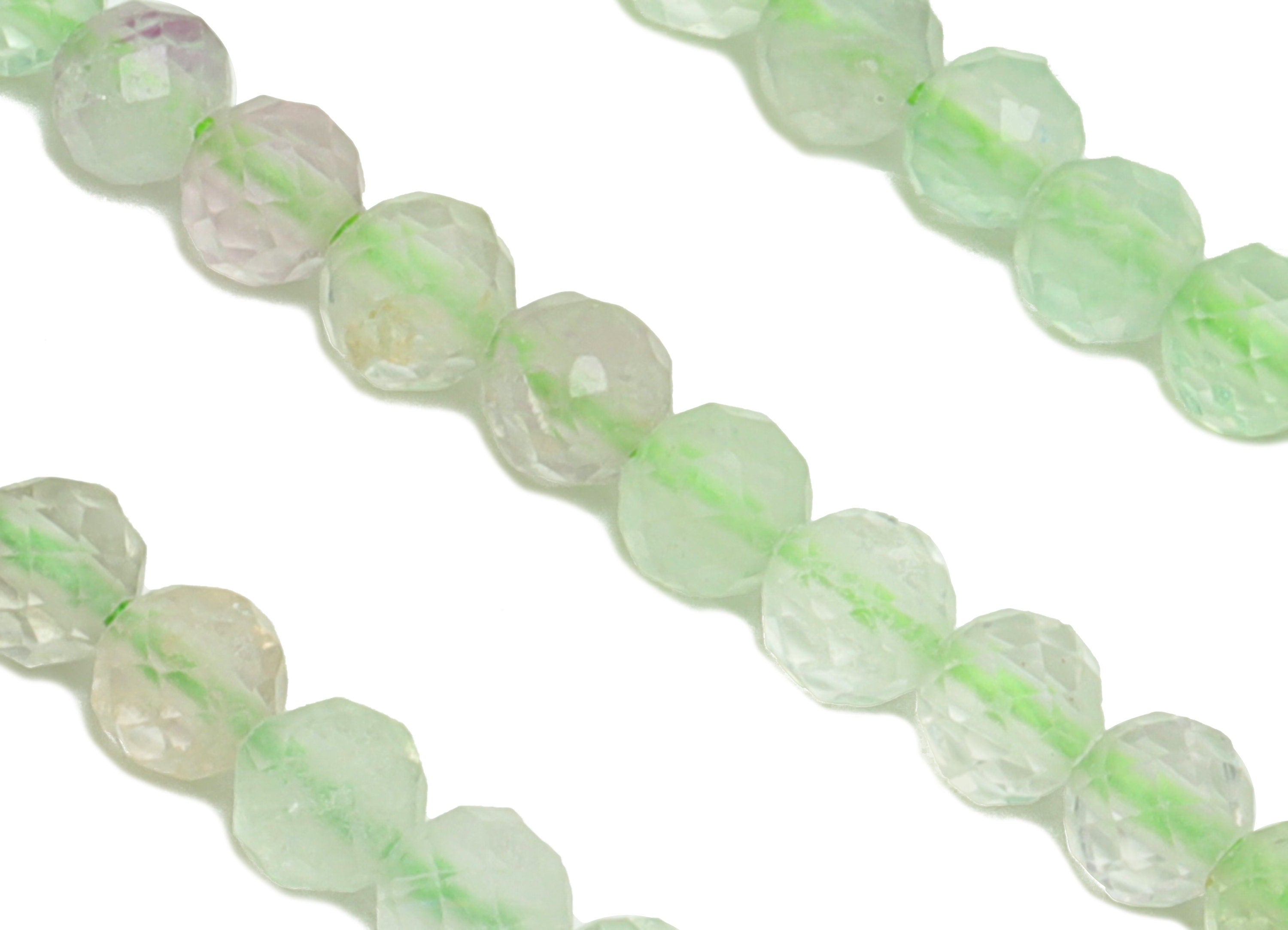 2.8mm Green Fluorite Round Beads - Natural Stone Beads - Gemstone Green Fluorite - 15.5 "/ Strand Faceted Round Beads - Crystal Beads-NS2056 - DOMEDBAZAAR