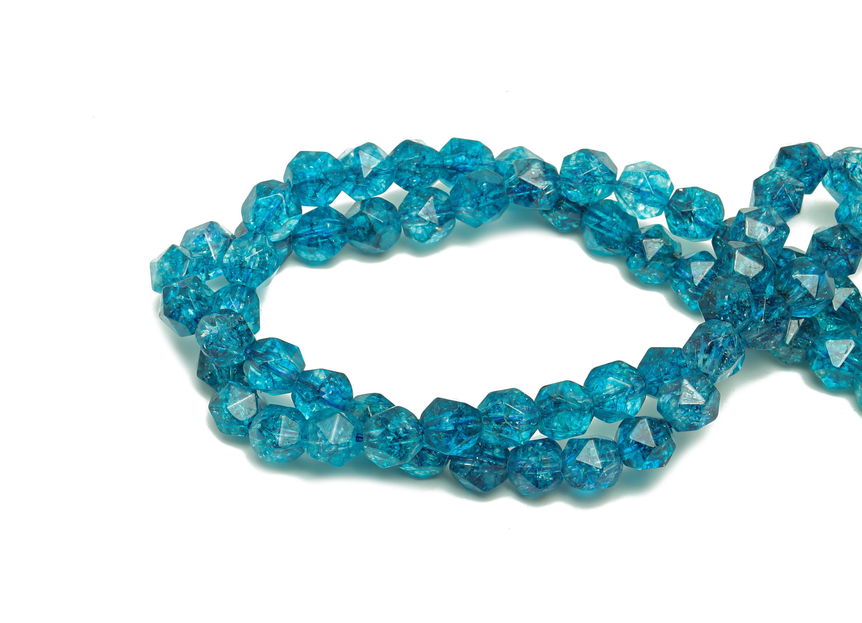 6mm Blue Quartz Round Beads - Beads Crystal - Gemstone Blue Quartz Beads - 15.5 "/ Strand Faceted Round Beads - Natural Crystal Bead- NS2023 - DOMEDBAZAAR