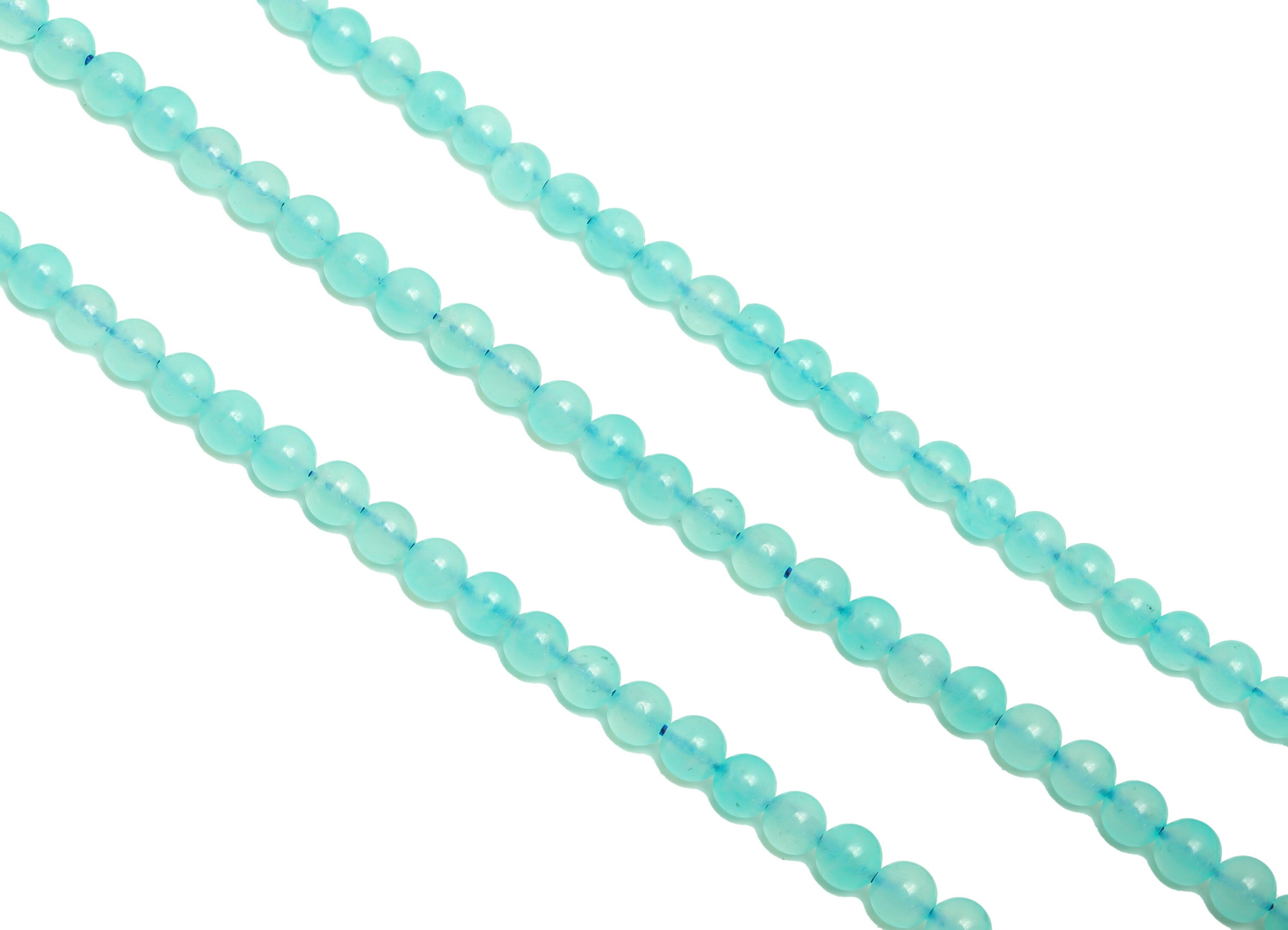 4mm Mozambique Amazonite Round Beads - Beads Crystal - Gemstone Mozambique Amazonite Beads - 15.5 "/ Strand Beads - Natural Crystal - NS2064 - DOMEDBAZAAR