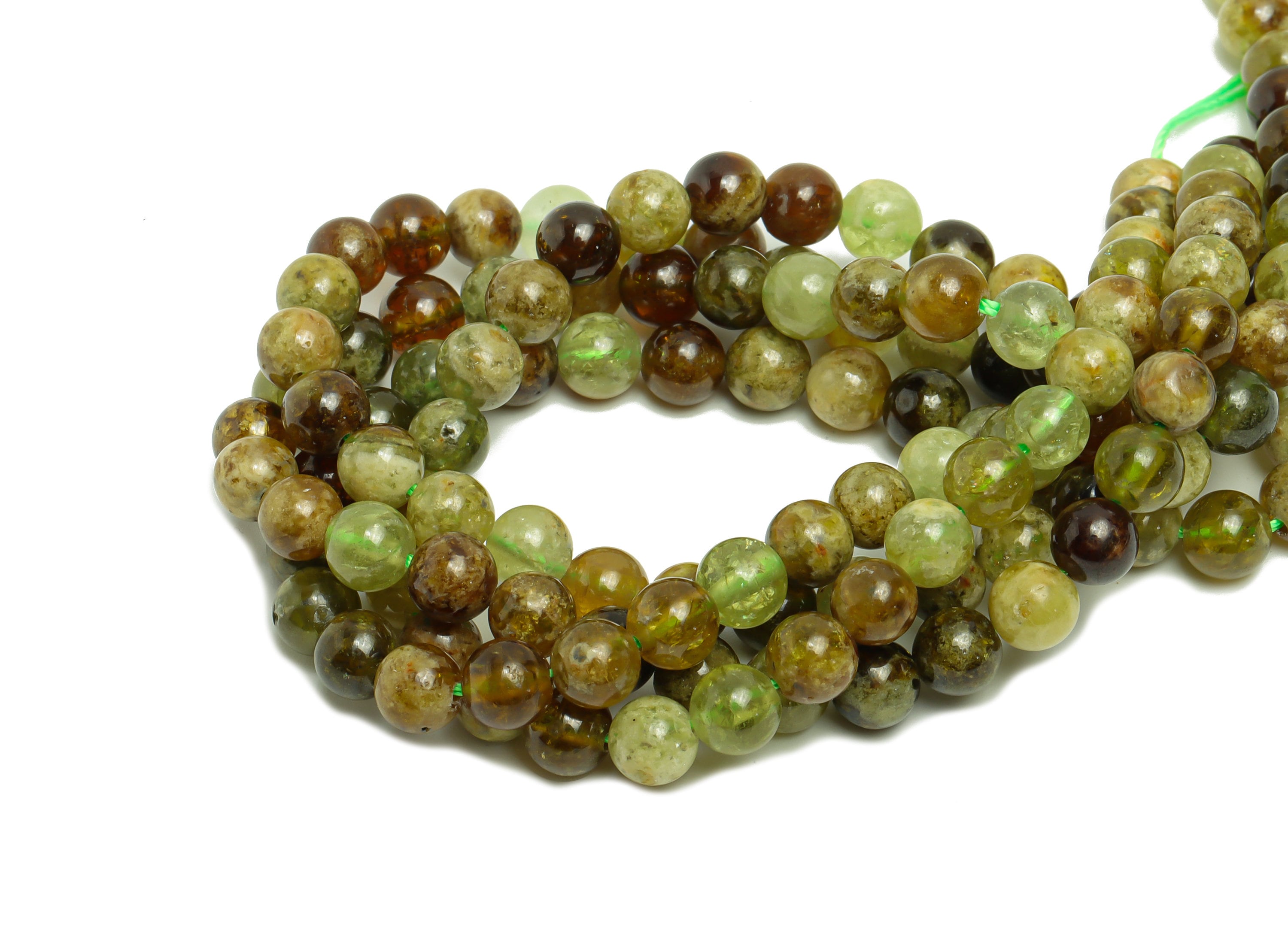 6mm Mozambique Garnet Round Beads - Natural Stone Beads - Gemstone Mozambique Garnet - 15.5 "/ Strand Round Beads - Crystal Beads - NS2066 - DOMEDBAZAAR