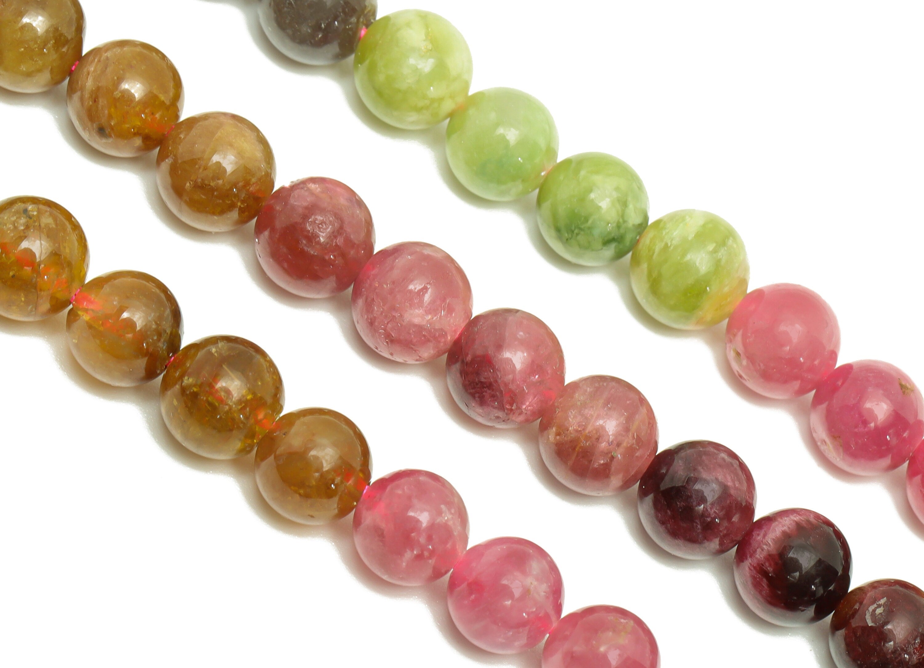 6mm Tourmaline Round Beads - Gemstone Tourmaline Beads - 15.5 "/ Strand Round Beads - Natural Stone Beads - Natural Stone Crystal - NS2044 - DOMEDBAZAAR