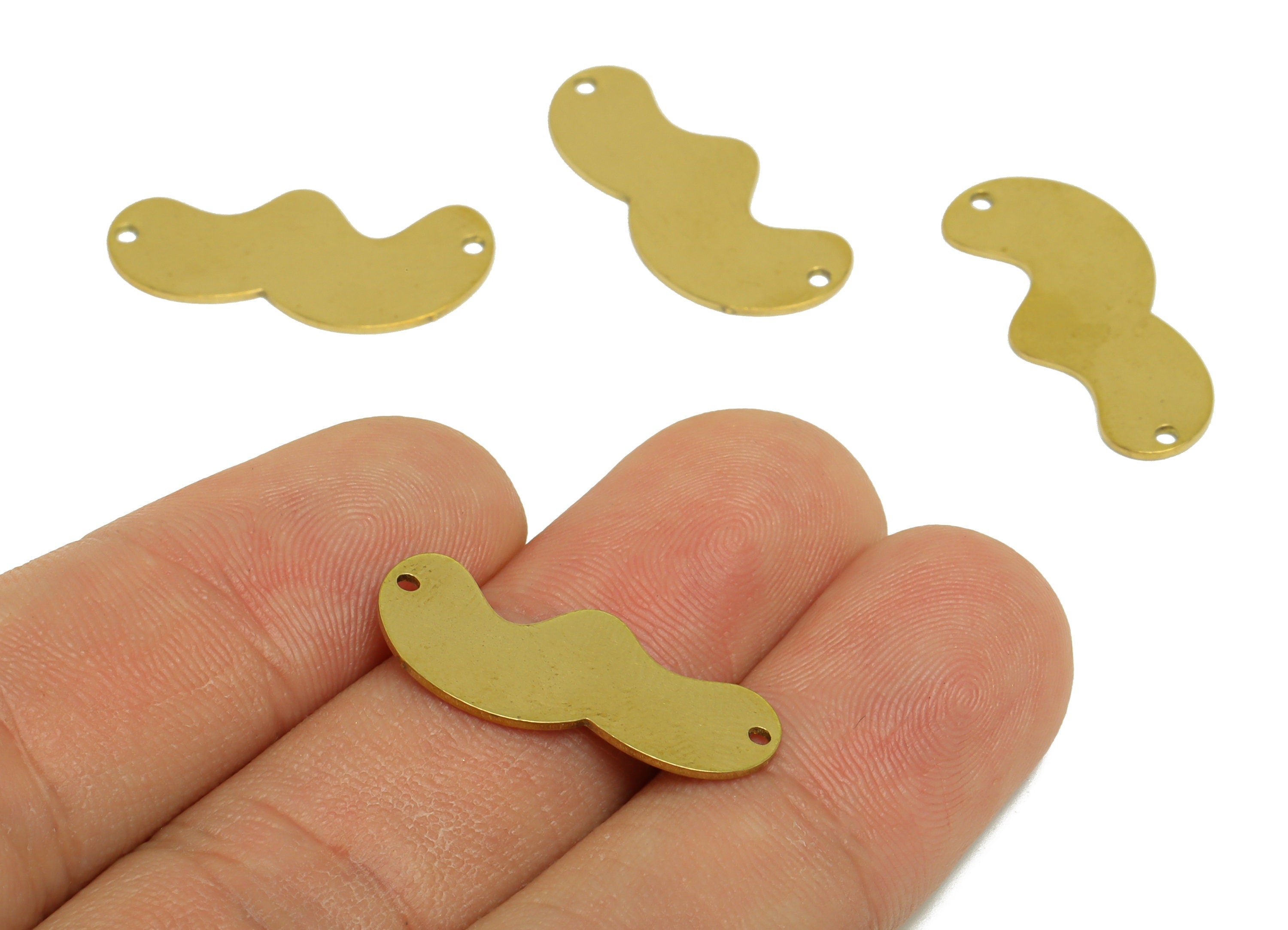 Cloud Earring Connector - Raw Brass Cloud Earring Charms - Earrings Finding - Cloud Connector - Jewelry Supplies - 25x11.2x1.12mm - PP10312 - DOMEDBAZAAR