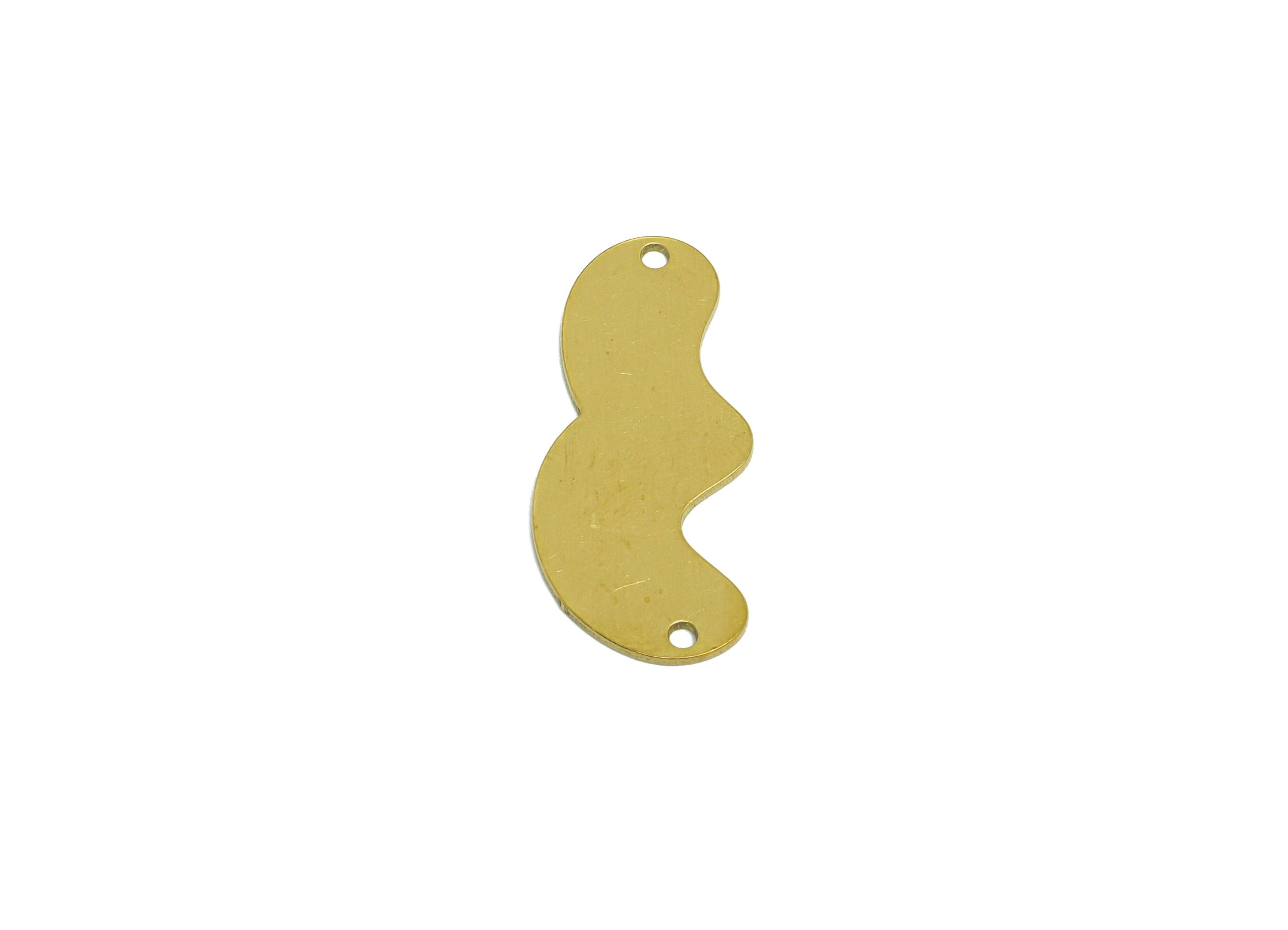 Cloud Earring Connector - Raw Brass Cloud Earring Charms - Earrings Finding - Cloud Connector - Jewelry Supplies - 25x11.2x1.12mm - PP10312 - DOMEDBAZAAR