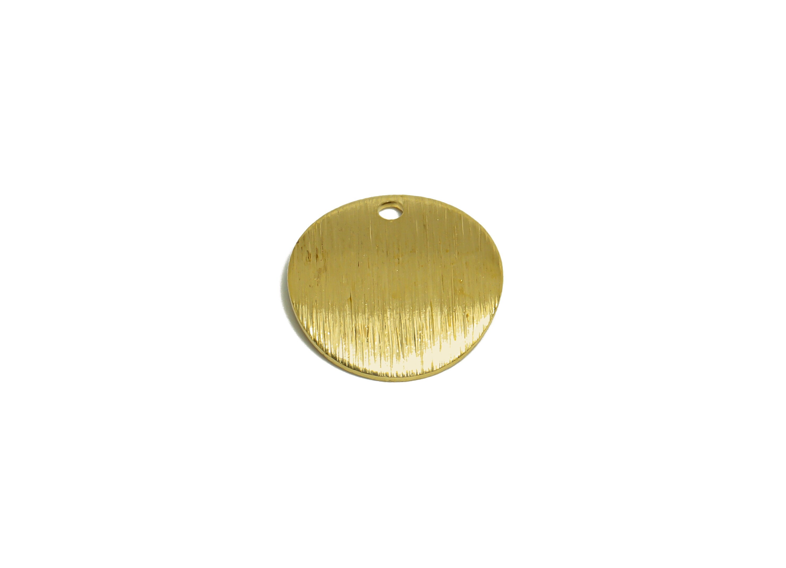 Brass Curved Round Earring Charm - Raw Brass Bent Circle Earring Charms - Brass Geometry Charm - Earring Finding - 15x15x1.82mm - PP10283 - DOMEDBAZAAR