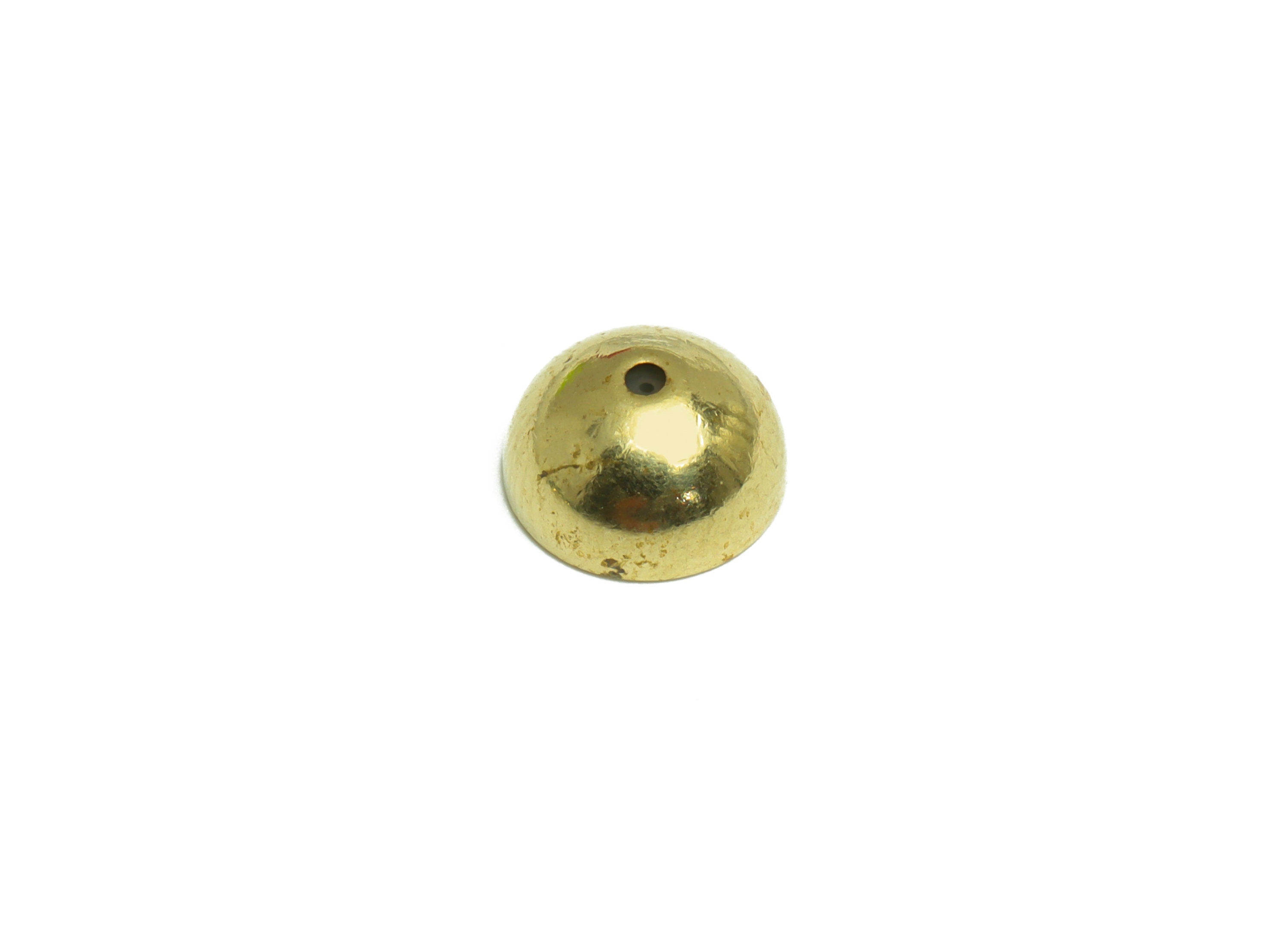 9mm Brass Semi Sphere Earring Back - Brass Stud Earring Back Stopper - Earring Post Nuts Stopper - Rubber Earring Back - 9x9x4.7mm - PP10123 - DOMEDBAZAAR