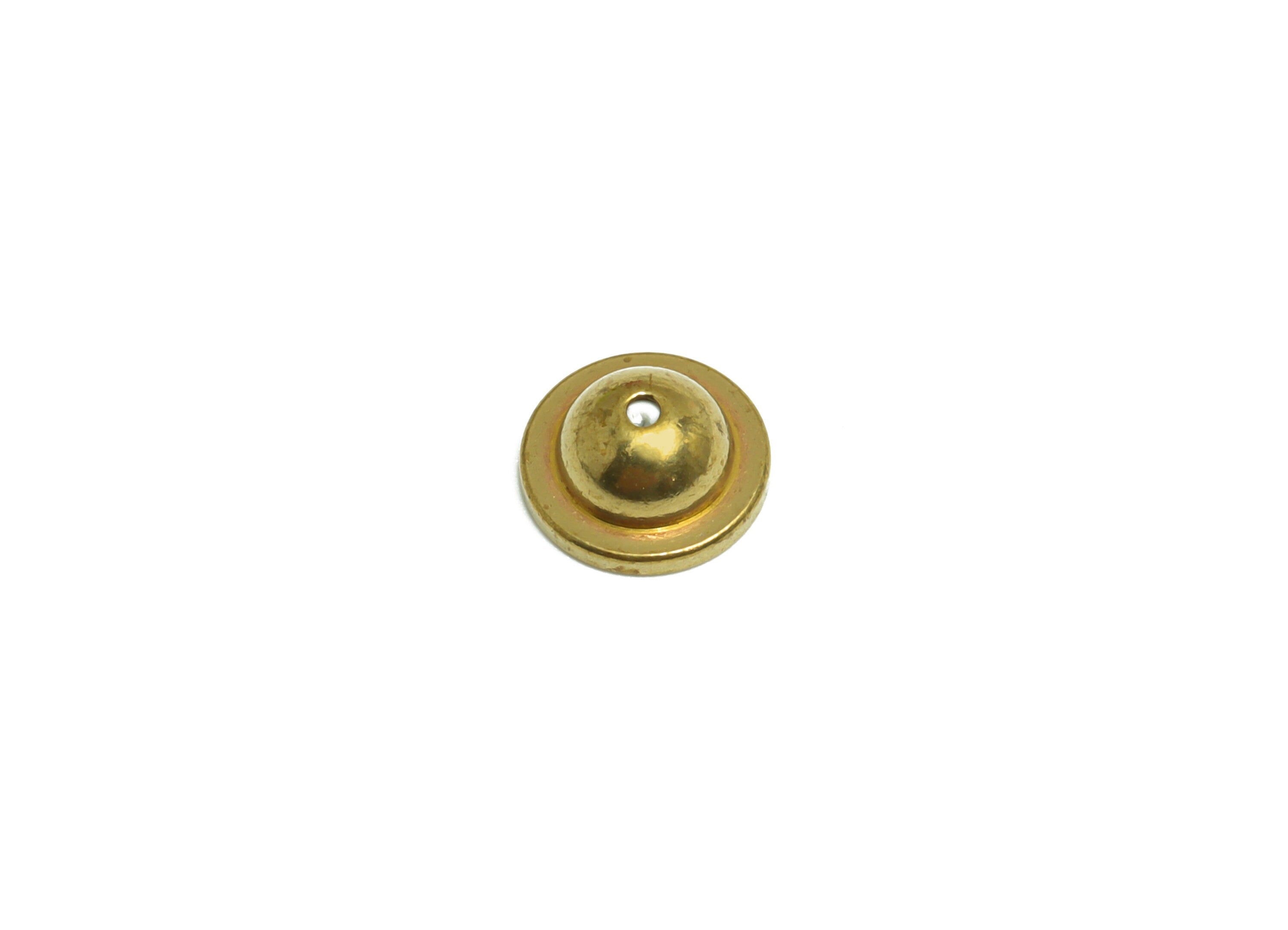 Brass Umbrella Earring Back - Brass Stud Earring Back Stopper - Earring Post Nuts Stopper - Rubber Earring Back - 8x8x3.6mm - PP10124 - DOMEDBAZAAR
