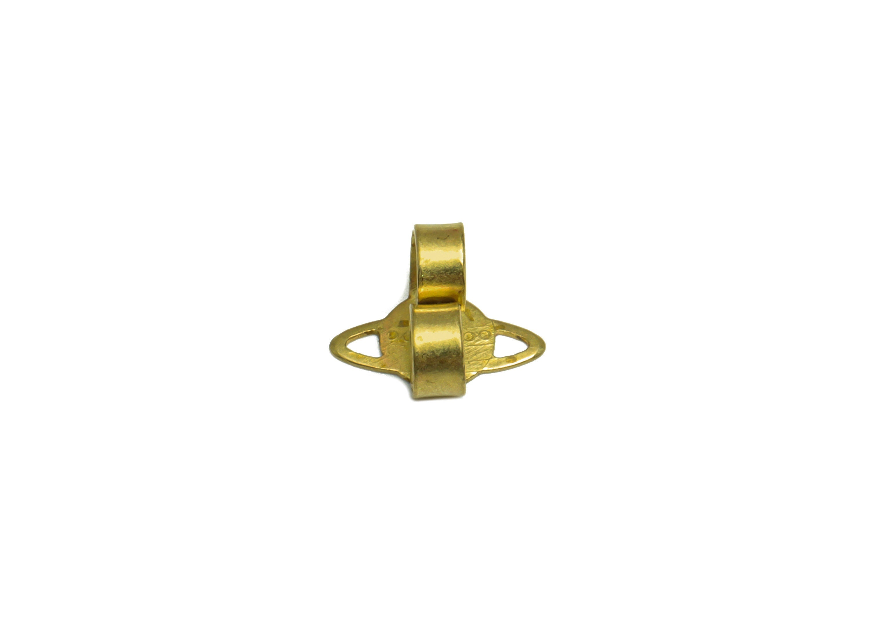 Brass Planet Earring Back - Brass Stud Earring Back Stopper - Earring Post Nuts Stopper - Earring Wire Back - Post Back - 8x7x4mm - PP10120 - DOMEDBAZAAR