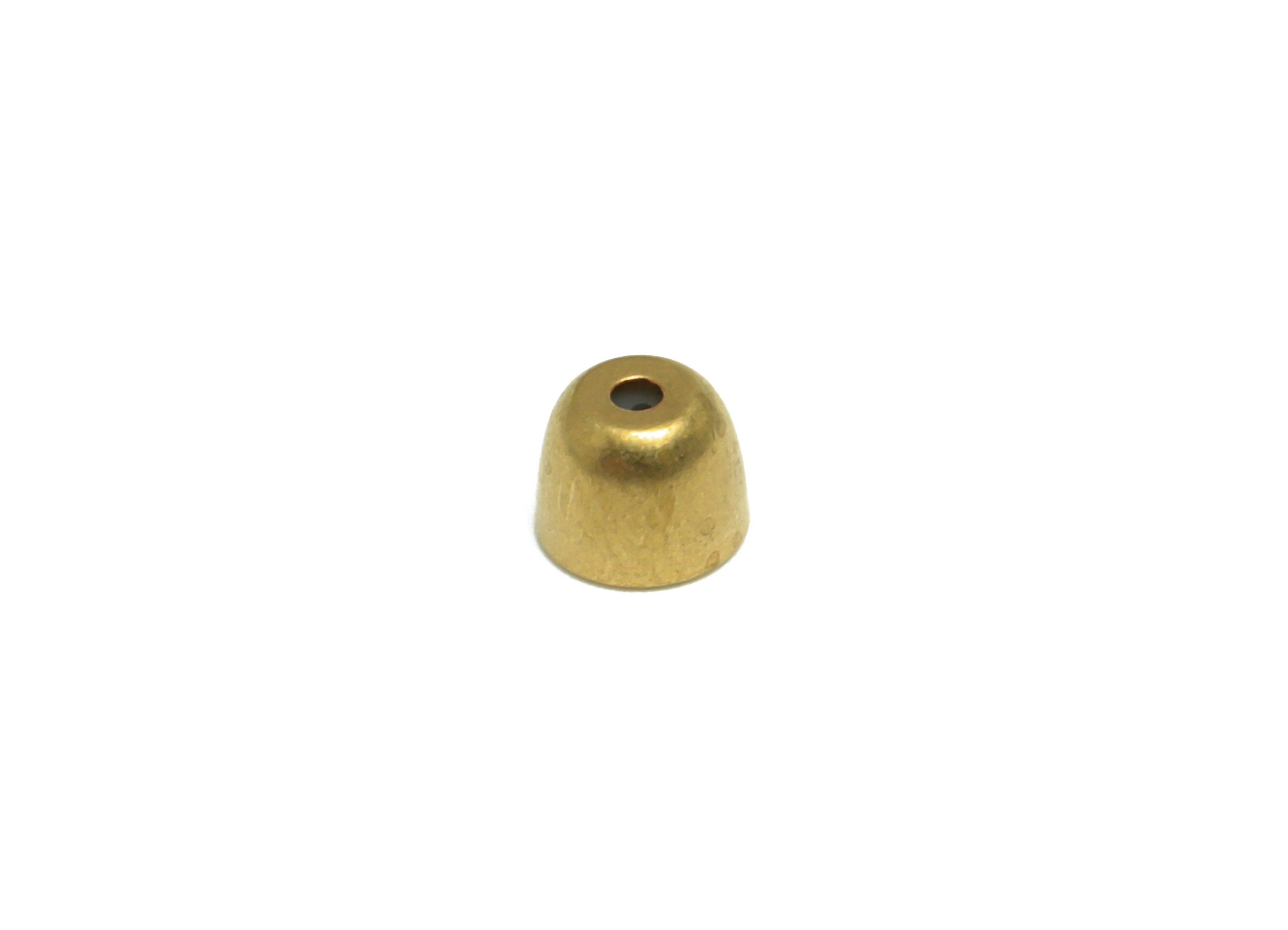 Brass Domed Cone Earring Back - Brass Stud Earring Back Stopper - Earring Post Nuts Stopper - Rubber Earring Back - 4x5x4mm - PP10130 - DOMEDBAZAAR
