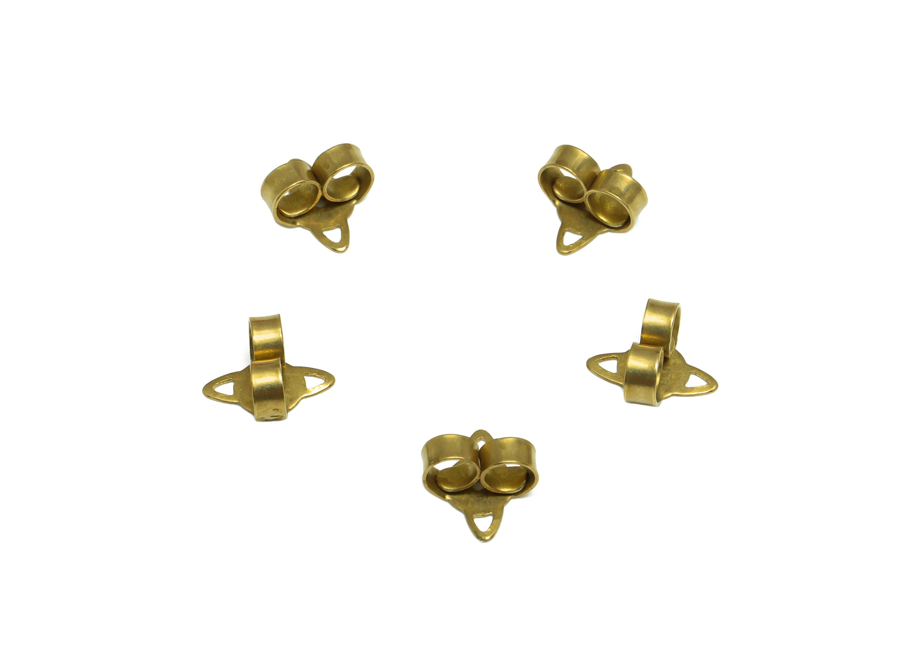Brass Planet Earring Back - Brass Stud Earring Back Stopper - Earring Post Nuts Stopper - Earring Wire Back - Post Back - 8x7x4mm - PP10120 - DOMEDBAZAAR