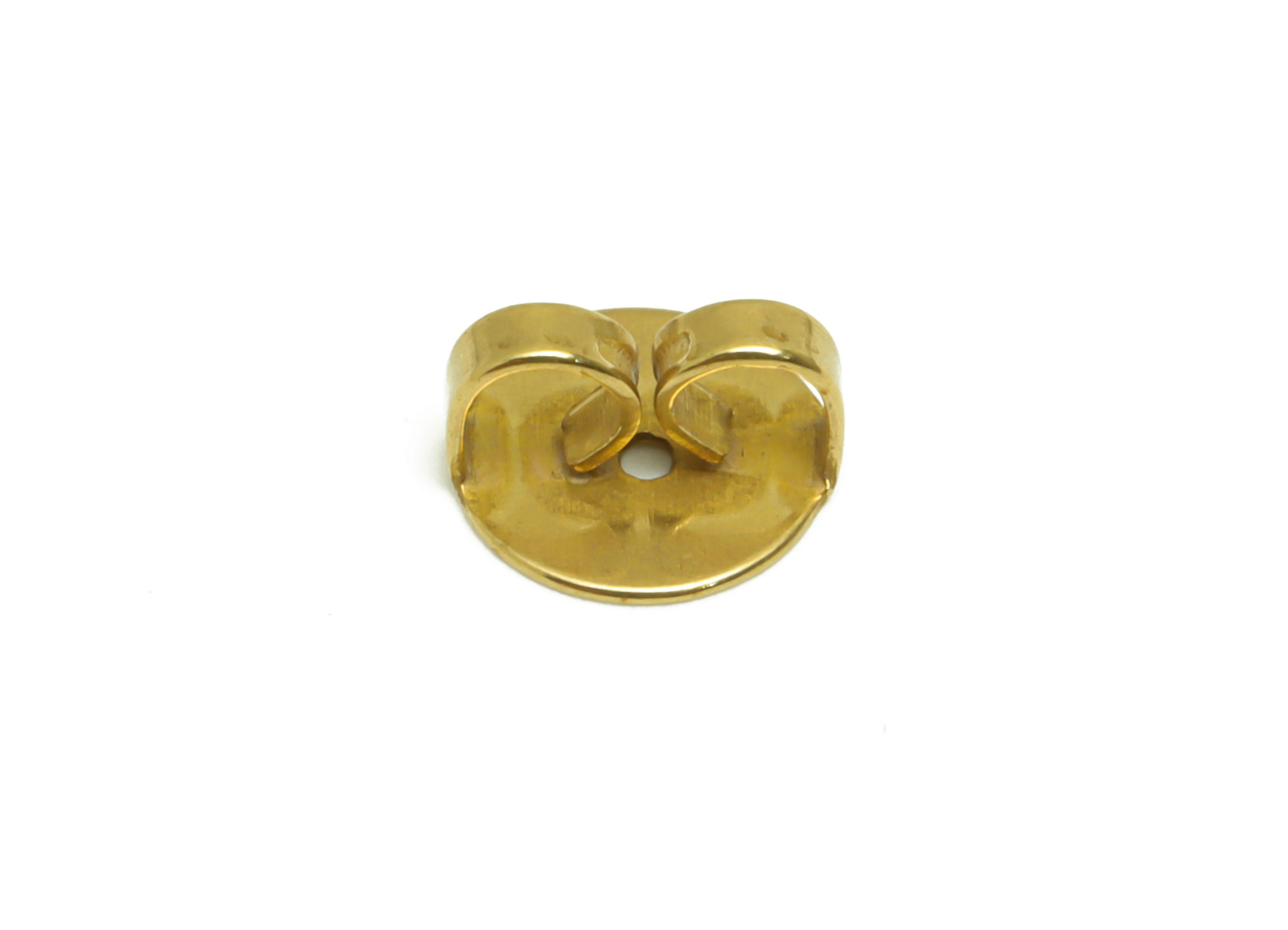 Brass Round Earring Back - Brass Stud Earring Back Stopper - Earring Post Nuts Stopper - Earring Wire Back - Post Back - 7.9x7x4mm - PP10121 - DOMEDBAZAAR