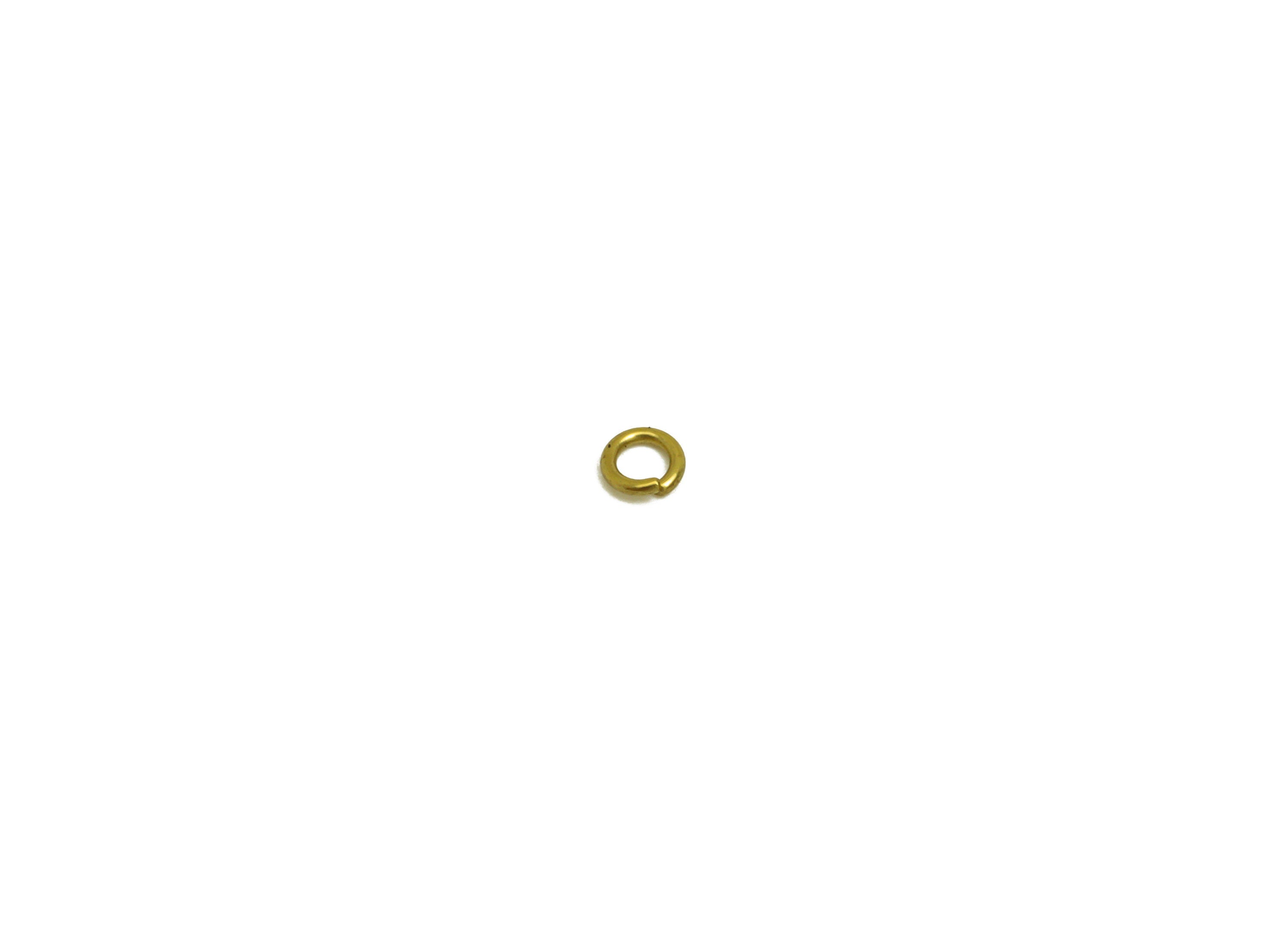 0.5*2.5mm Brass Open Jump Rings - Raw Brass Open Jump Rings - Not Soldered -Jeweler Making Supplies - 2.5x2.5x0.5mm - PP10463 - DOMEDBAZAAR