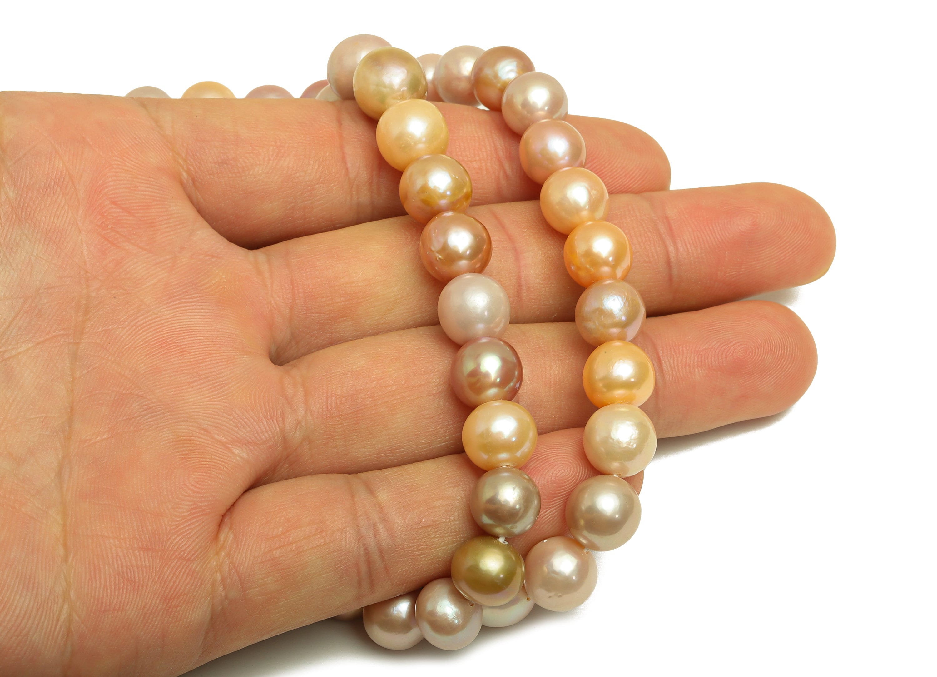 Natural Pearl - Purple Pearl 42pearls/strand - Purple Freshwater Pearl Beads - Jewelry Making DIY - 9.13x9.12mm - RGP6905 - DOMEDBAZAAR