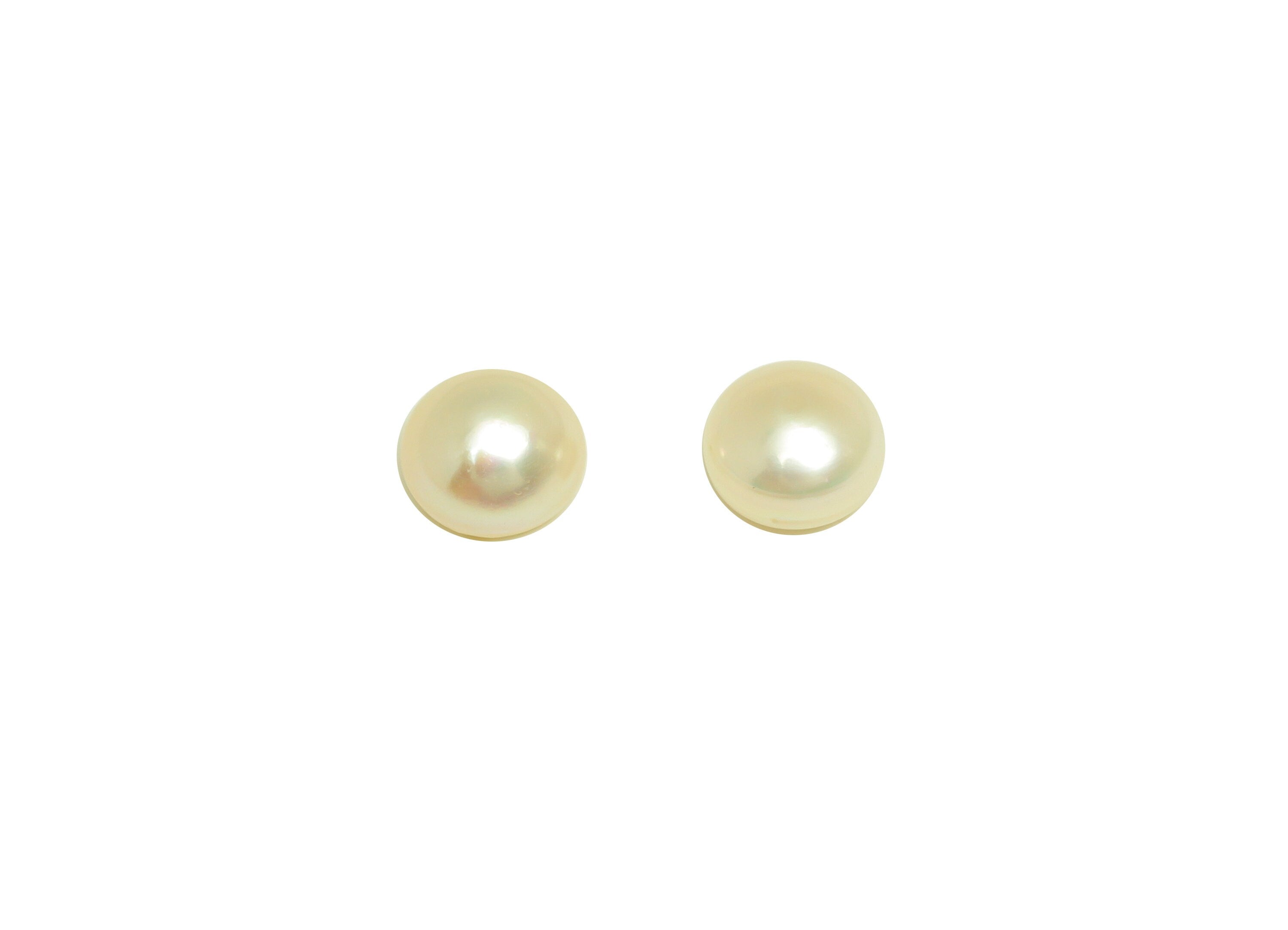 Natural Pearl Cabachon - Natural White Pearls - Pearl Cabachon 7.5mm 66 Pearls/1 Card - For Rings - DIY Making - 7x7.76x5.61mm - RGP7040 - DOMEDBAZAAR