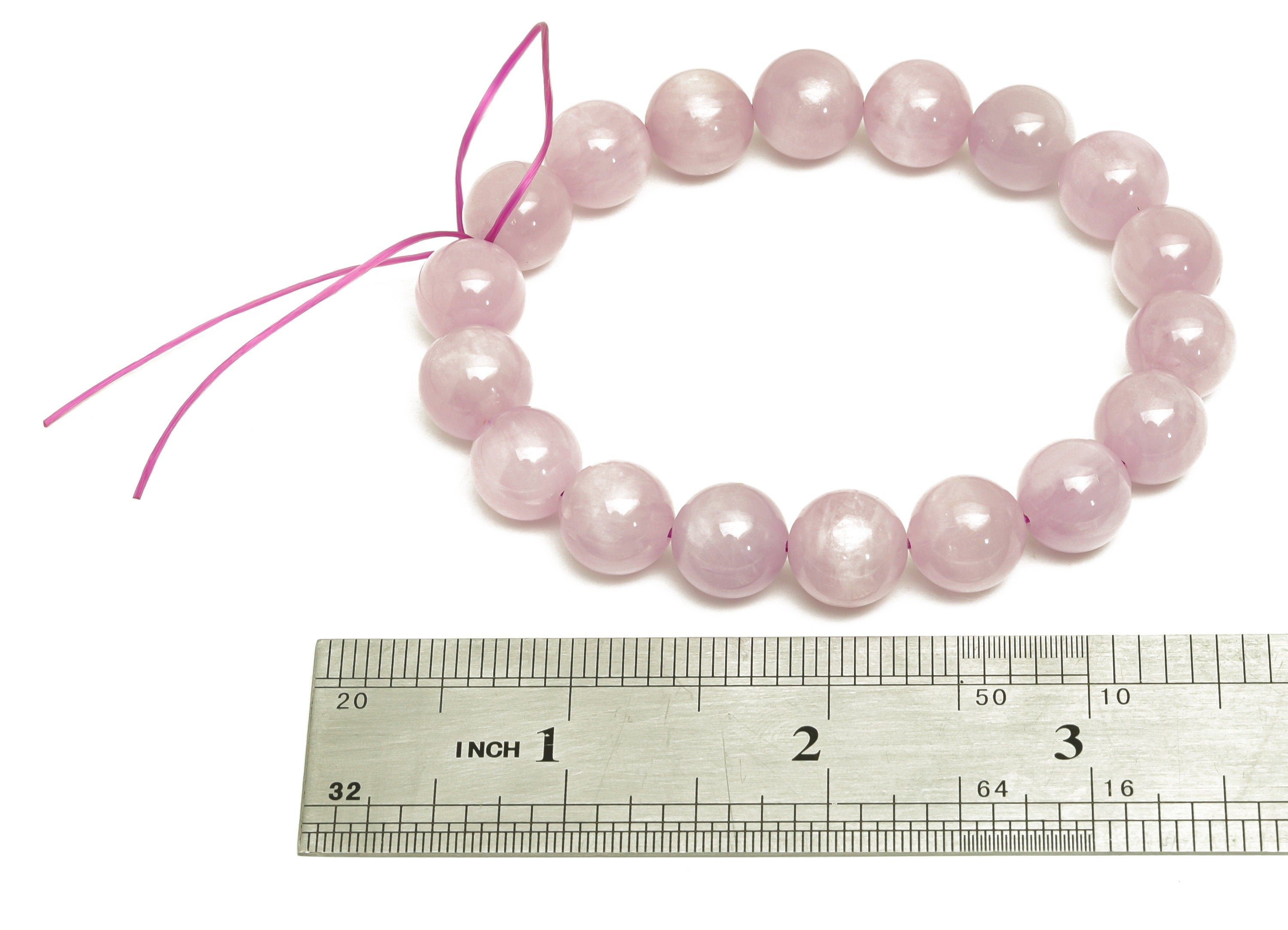 Kunzite Nijeria Natural Stone Crystal - Kunzite Nijeria Purple Bracelet - Crystal Bead Bracelet - Crystal Beaded - Around 49g/1pcs - RGP7074 - DOMEDBAZAAR