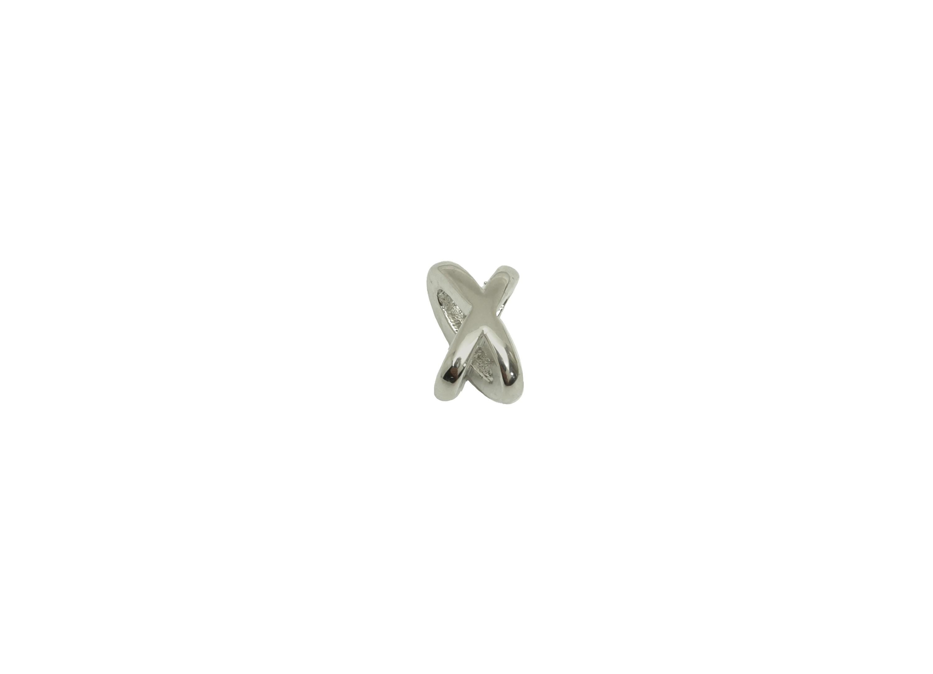 Brass Knot Bead Earring Charm - Brass Star Spacer Bead Charm - Brass Wire Bead Earring Charm - 18K Real White Gold Plating - 7x4x4mm-RGP7764 - DOMEDBAZAAR