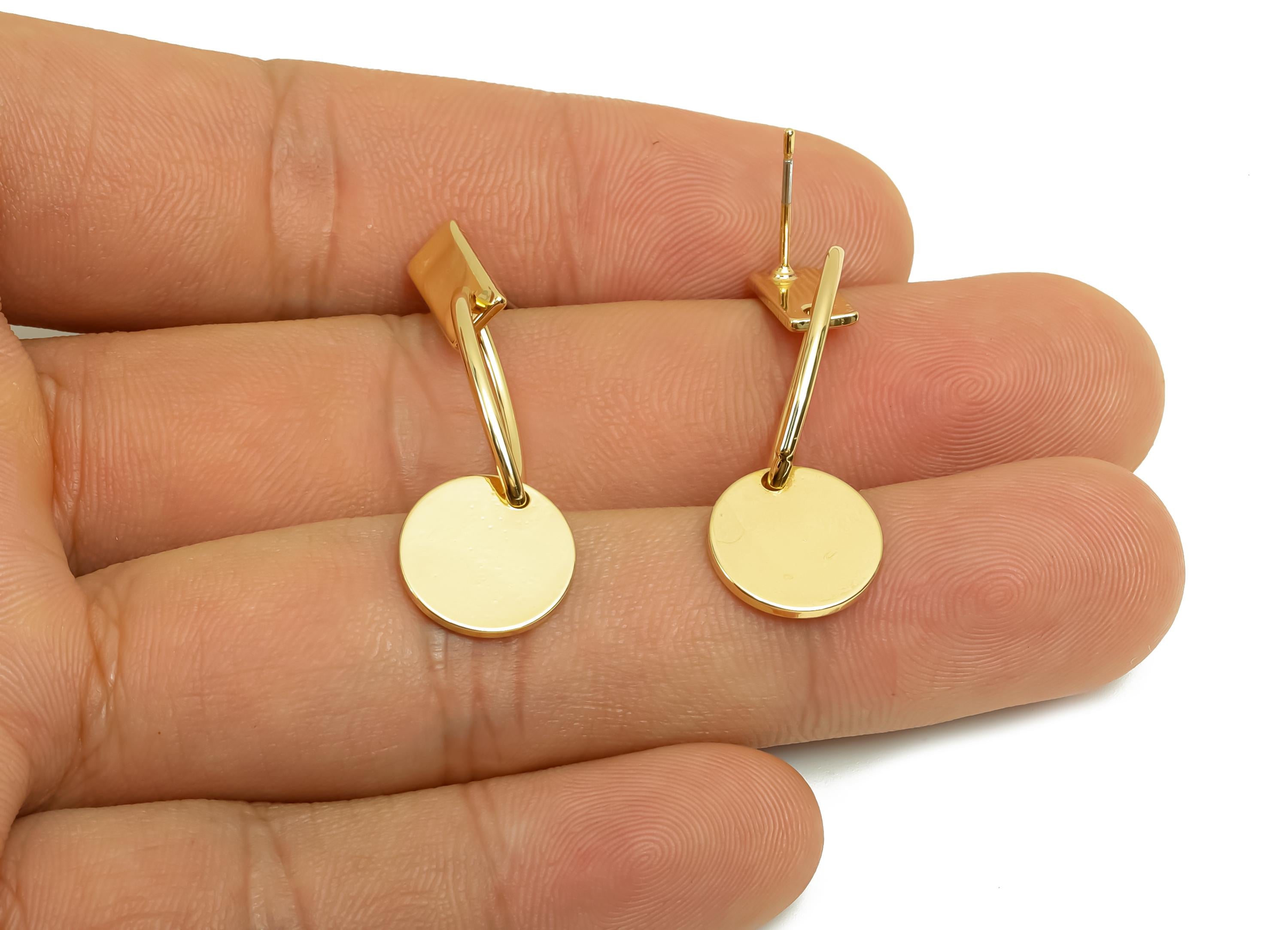 Brass Dangle Earring Post - Brass Oval Earring Post - Brass Marquise Geometry Earring Post - 18K Real Gold Plating - 38.89x10x1mm - RGP8035 - DOMEDBAZAAR
