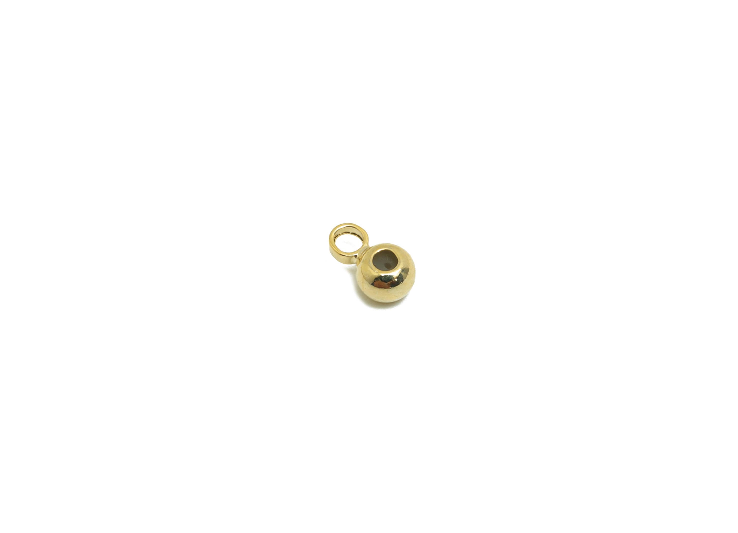 Rubber Earring Back with Loop - Brass Rubber Earring Stopper Nuts - 18K Real Gold Plating - Silica Gel Post Back - 4x2x2mm - RGP8639 - DOMEDBAZAAR