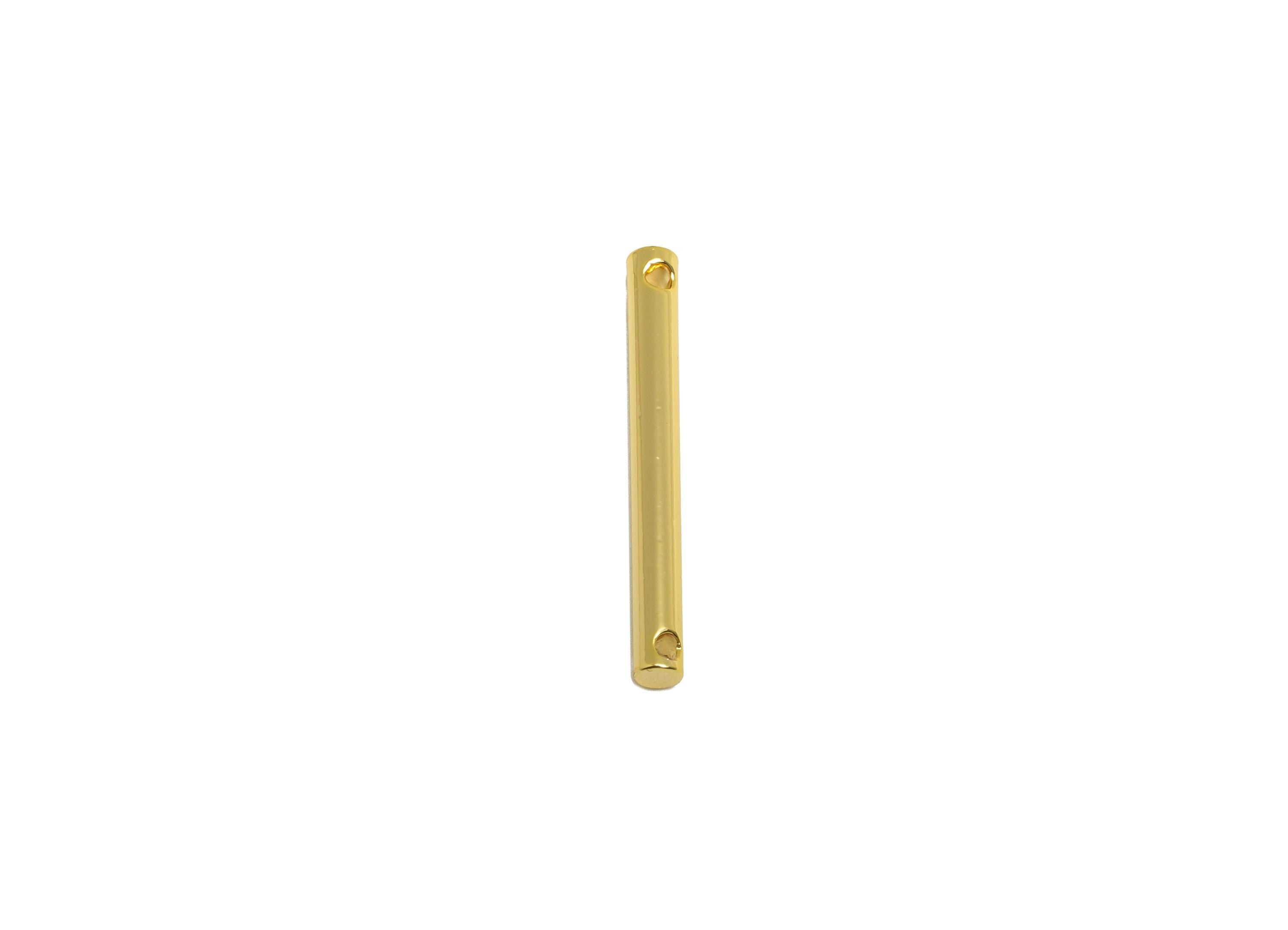 2.0*20mm Stick Earring Charm - Brass Minimalist Gold Bar Pendant - Bar Necklace Charms - Gold Jewelry- 18K Real Gold Plating - RGP10167 - DOMEDBAZAAR