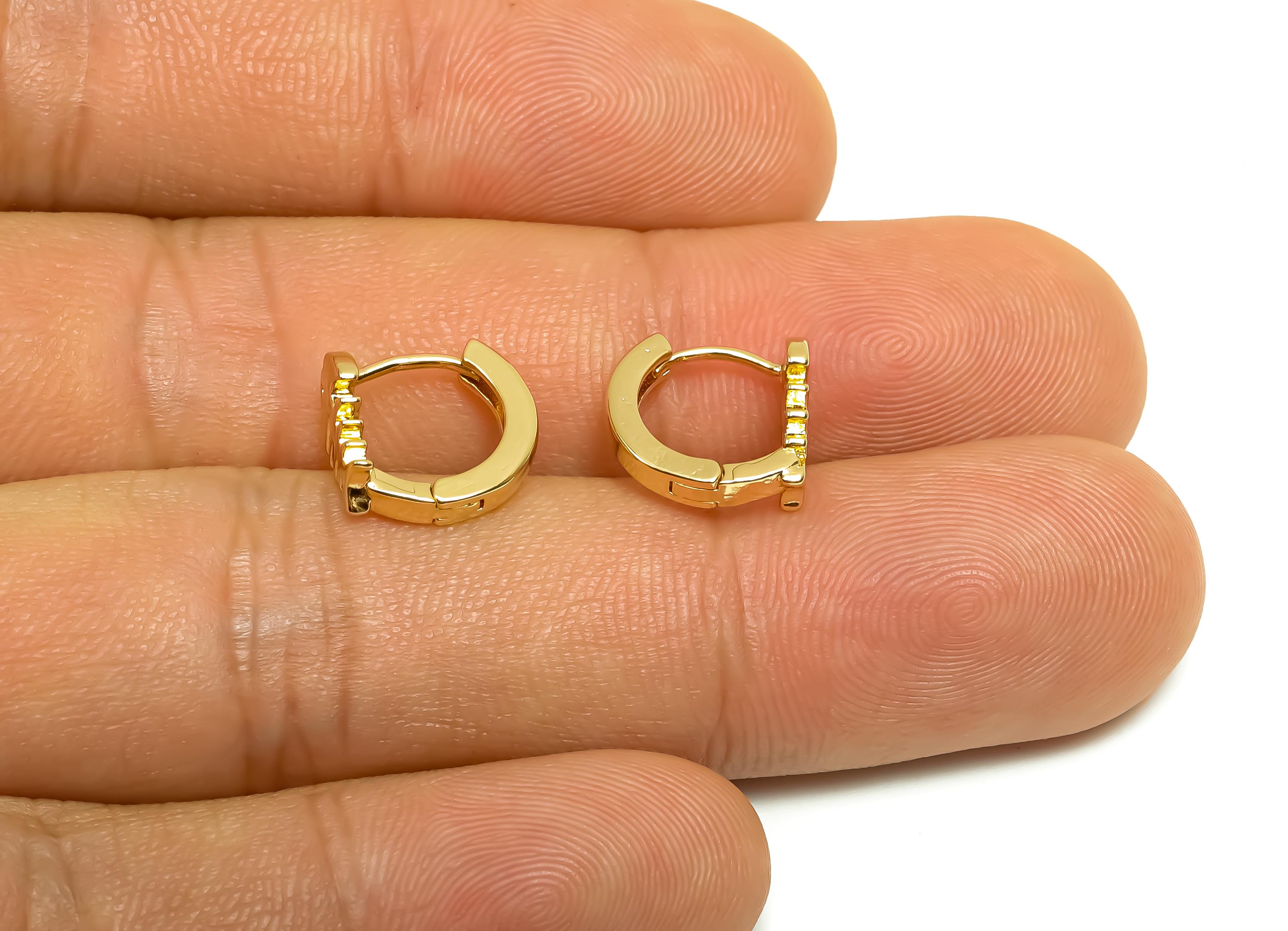 Brass Hoop Earring - Jewelry For Women - Brass Fish Huggie Hoop Earring - Party Day - 18K Real Gold Plating - 11.8x11.03x6.6mm - RGP8376 - DOMEDBAZAAR