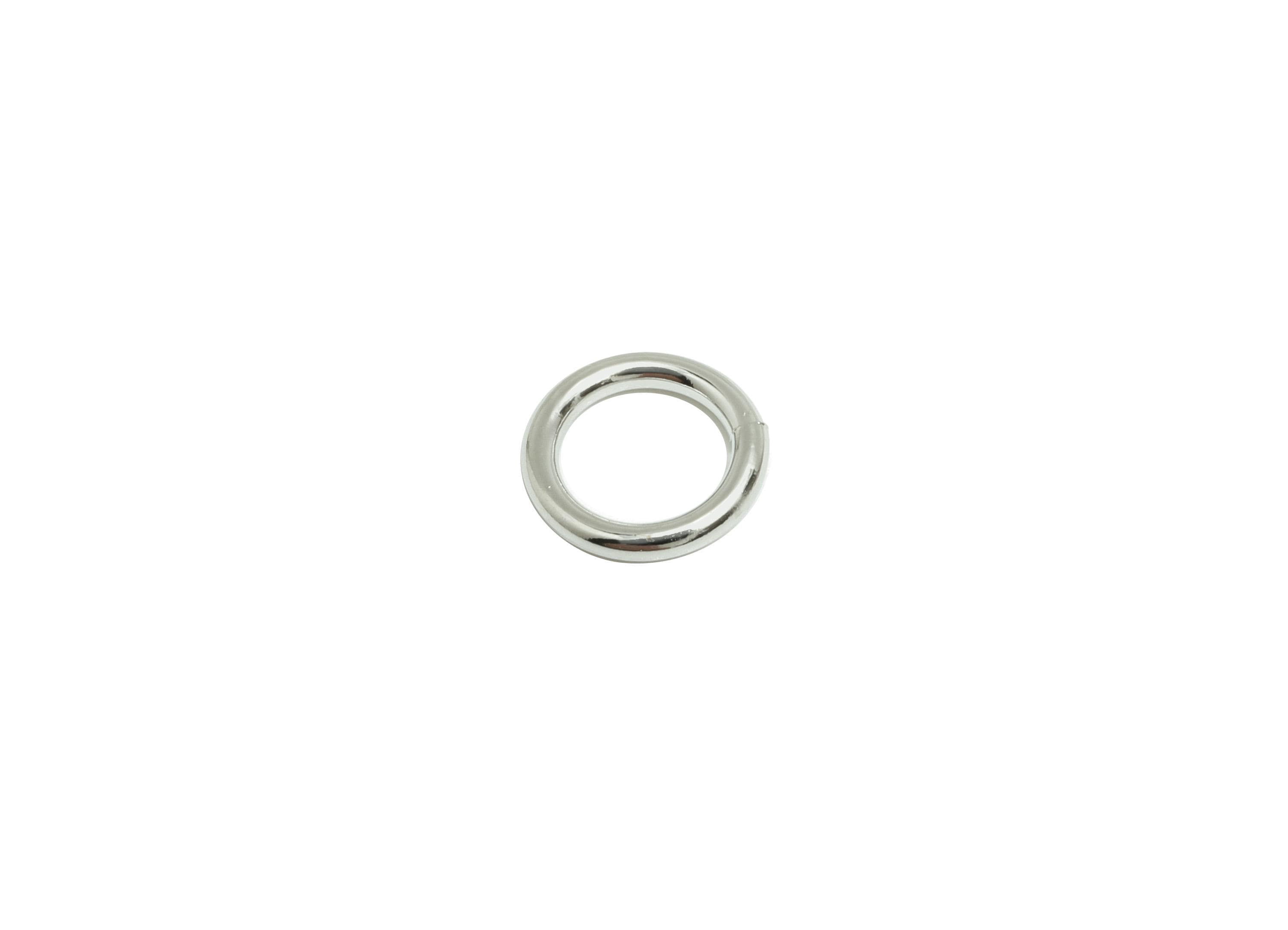8*1.2mm Brass Jump Rings Charm - Brass Jump Rings Connector - Jump Ring For Jewelry Making - 18k Real White Gold Plated - RGP10216-8*1.2 - DOMEDBAZAAR