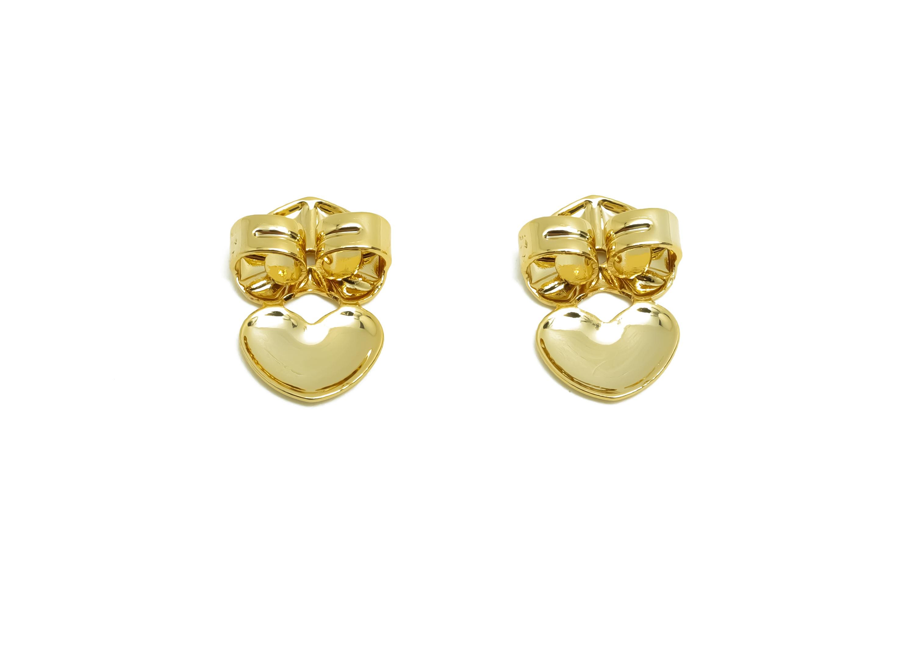 Brass Heart Earring Backs - Brass Textured Heart Back - Earring Stud Back Stopper - Post Nuts - 18K Real Gold Plating - 13x9x5mm - RGP8659 - DOMEDBAZAAR