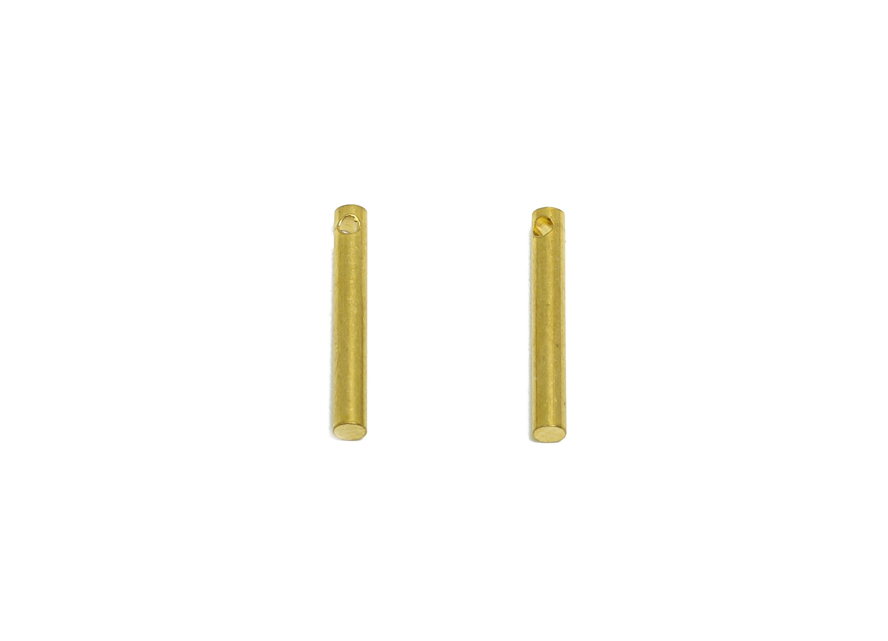 2.0*15mm Stick Earring Charm - Raw Brass Minimalist Bar Pendant - Bar Necklace Charms - Crafting Supplies - Industrial Component - PP10887 - DOMEDBAZAAR