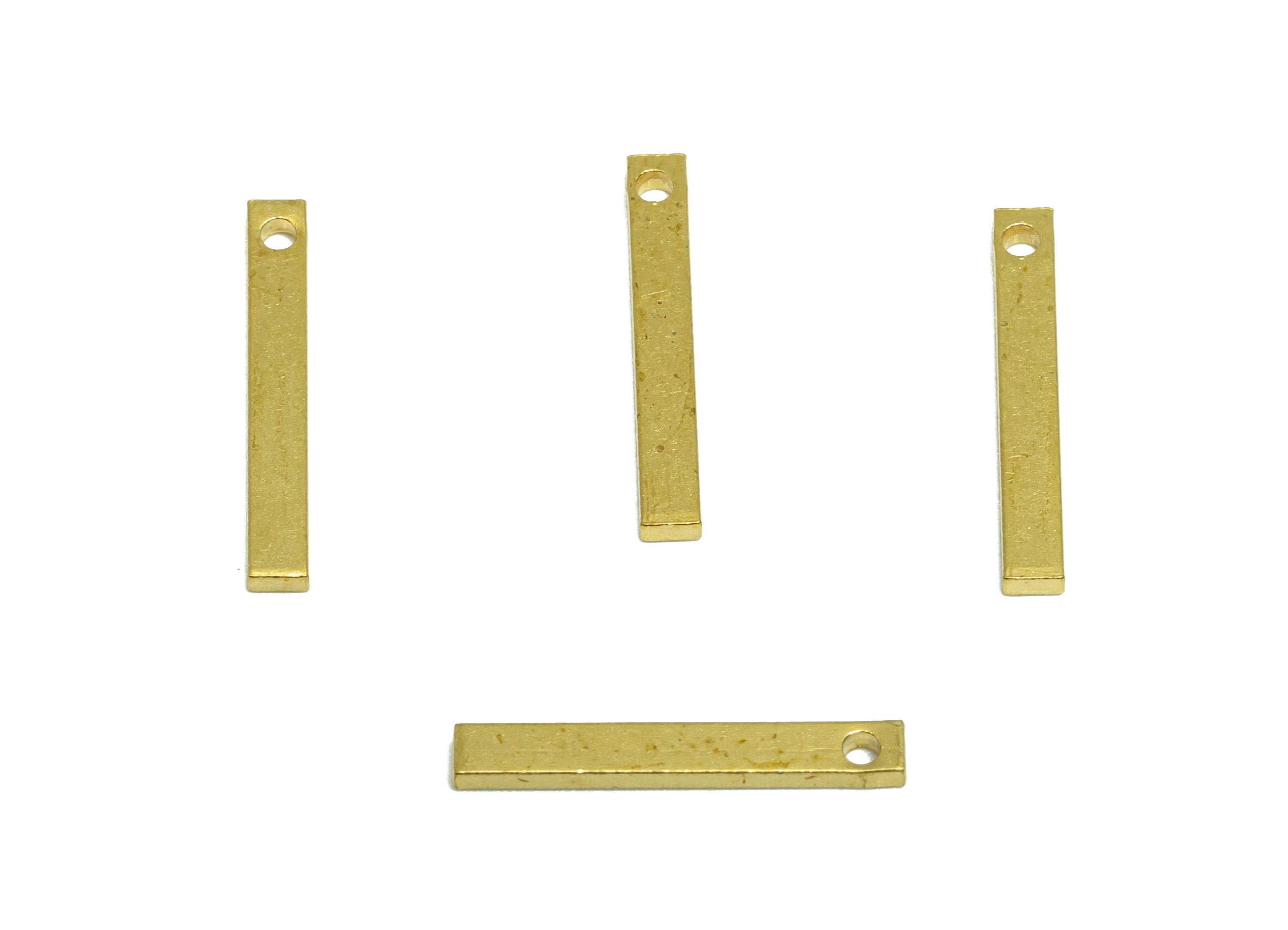 Brass Stick Earring Charm - Brass Bar Earring Charm - Rectangle Earring Charm - Crafting Supplies - Crafting Metal Bar - 15x2x1mm - PP10857 - DOMEDBAZAAR