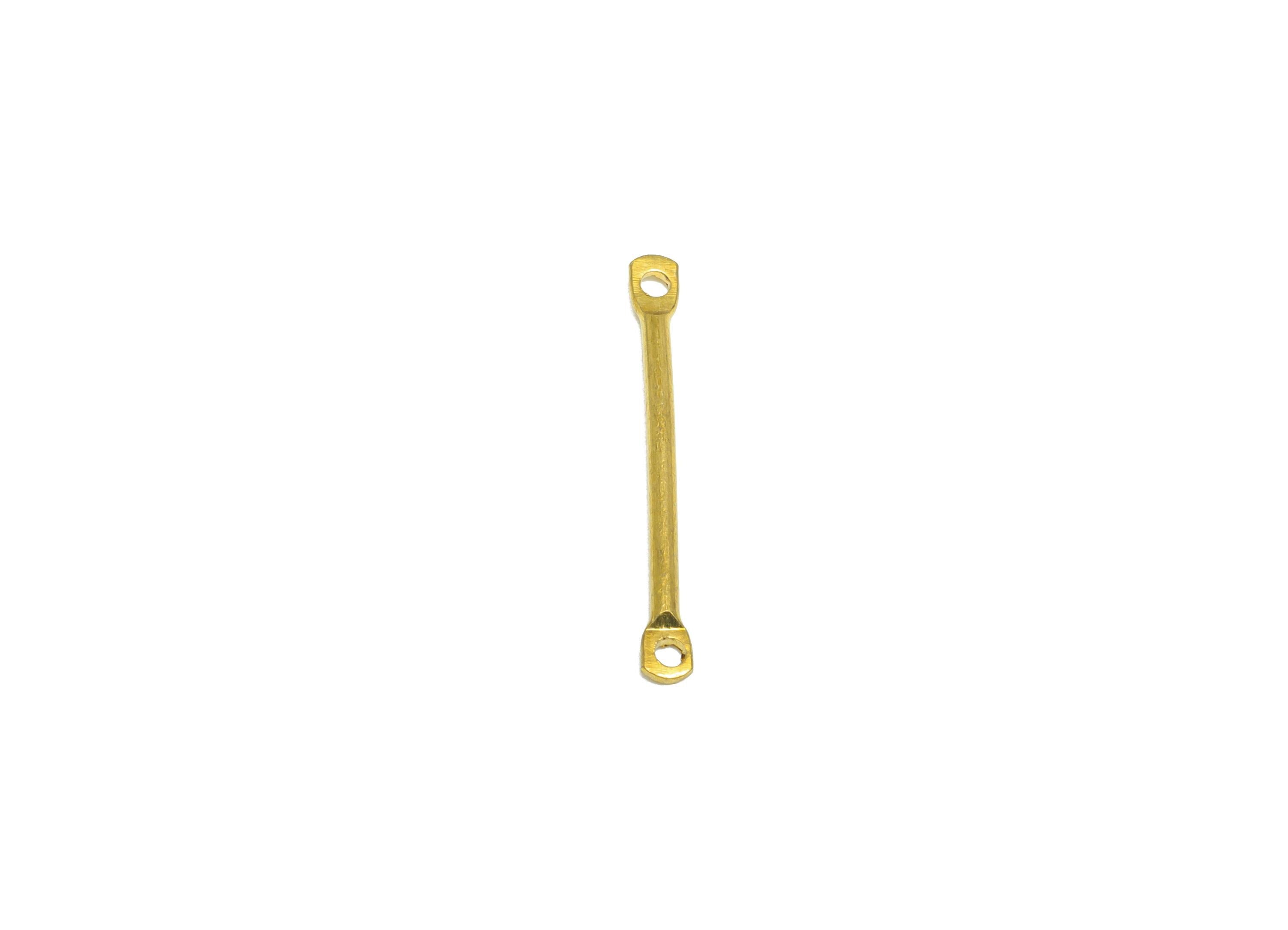 1.2*20mm Bar Earring Connector - Raw Brass Metal Link Component - Crafting Components - Metal Connector Pin - DIY Jewelry Supplies - PP10902 - DOMEDBAZAAR