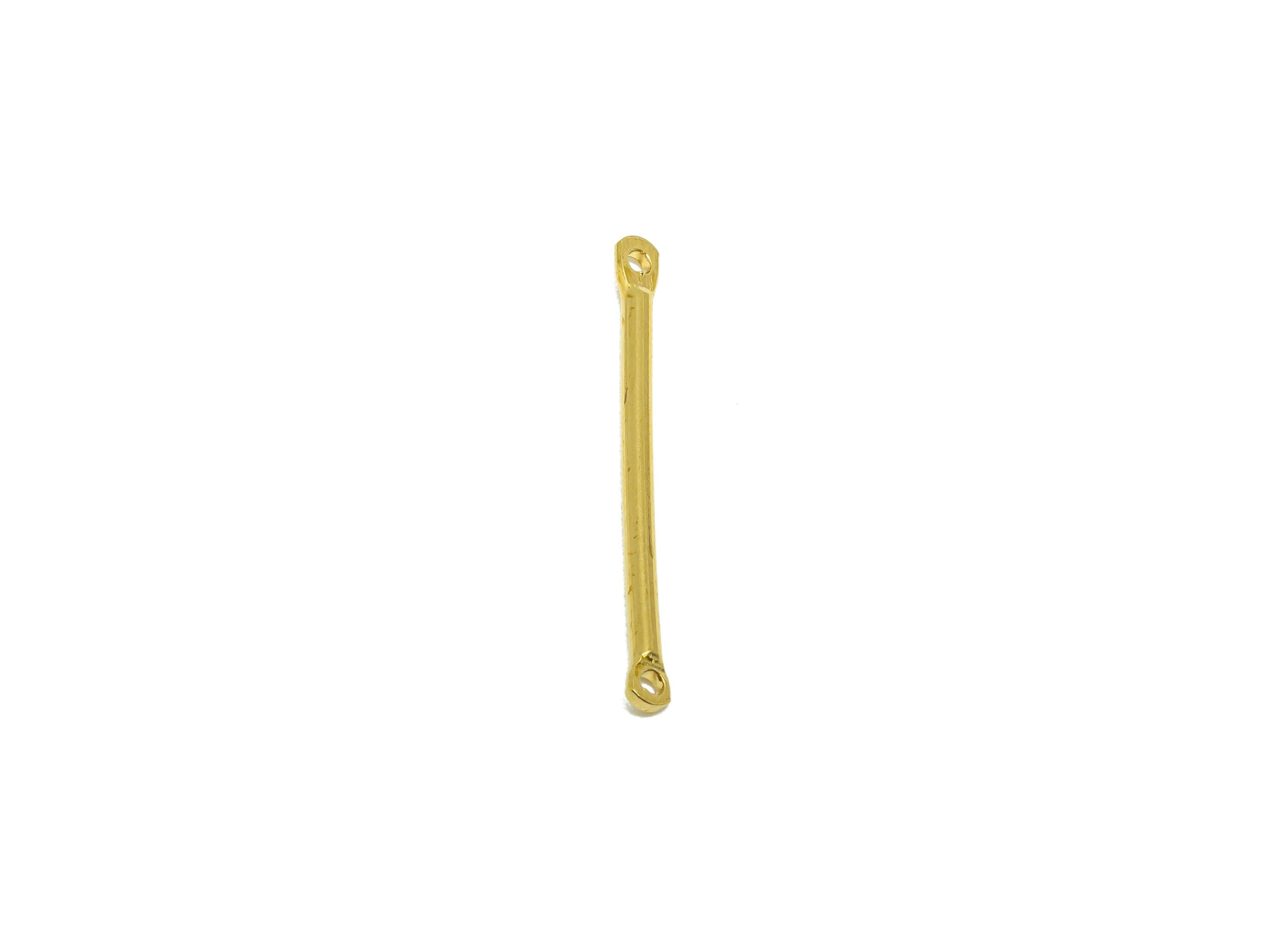 1.5*25mm Bar Earring Connector - Raw Brass Metal Link Component - Crafting Connector - Metal Connector Pin - DIY Jewelry Supplies - PP11034 - DOMEDBAZAAR