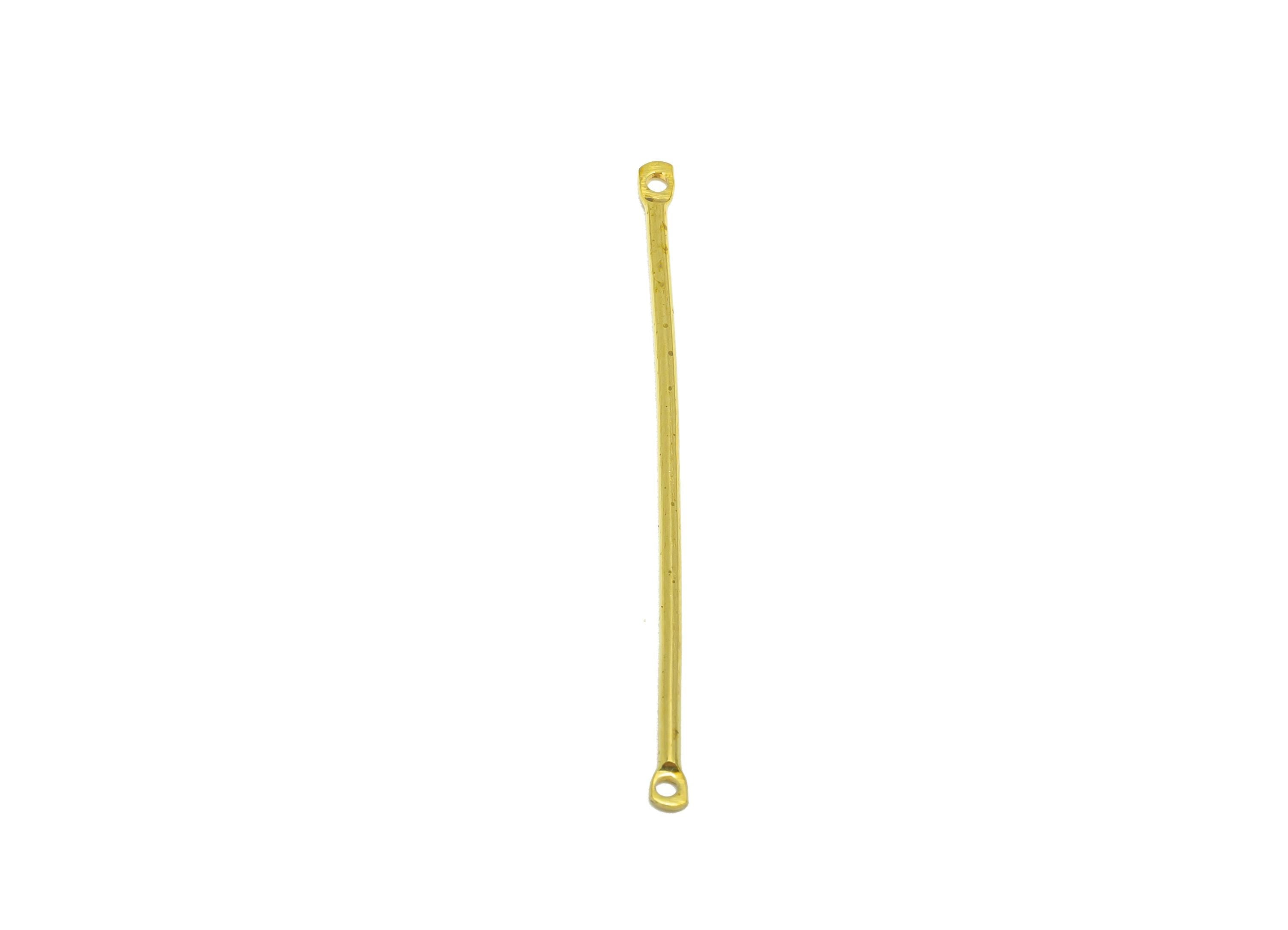 1.2*40mm Bar Earring Connector - Raw Brass Metal Link Component - Crafting Components - Metal Connector Pin - DIY Jewelry Supplies - PP10899 - DOMEDBAZAAR